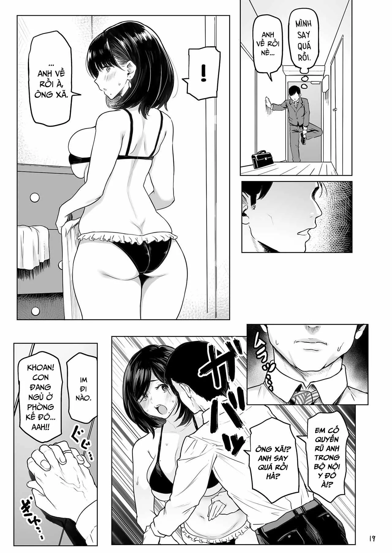HentaiVN.net - Ảnh 18 - Hitozuma Haramu [Impregnating A Married Woman] - Oneshot