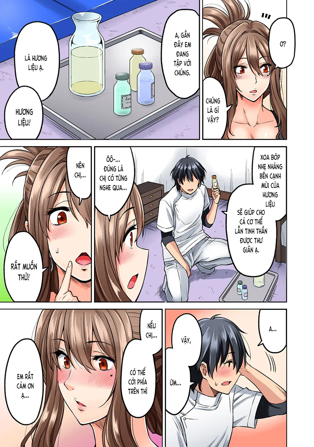 HentaiVN.net - Ảnh 14 - Xoa bóp gợi dục! [Xoa bóp gợi dục! ~Dục tình thấm vào máu~; Hatsujou Munmun Massage! ~Lymph to Issho ni Nagasare H~; 発情むんむんマッサージ！～リンパと一緒に流されエッチ～] - Chương 2