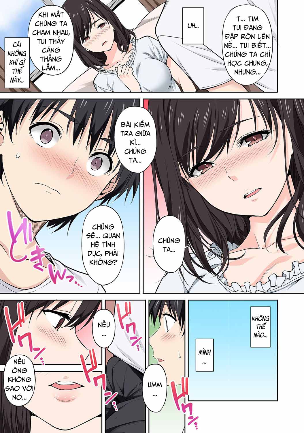 HentaiVN.net - Ảnh 18 - Bài kiểm tra giới tính, nhưng thực ra là ép địt [Sex no Yoshuu Shimasen ka? ~Seikou no Jitsugi Shiken ga Dounyuu Sareta Shakai~; Won't You Practice Having Sexx with Me?~Our Society has Introduced a Sexual Intercourse Practical Skills Exam~] - Oneshot