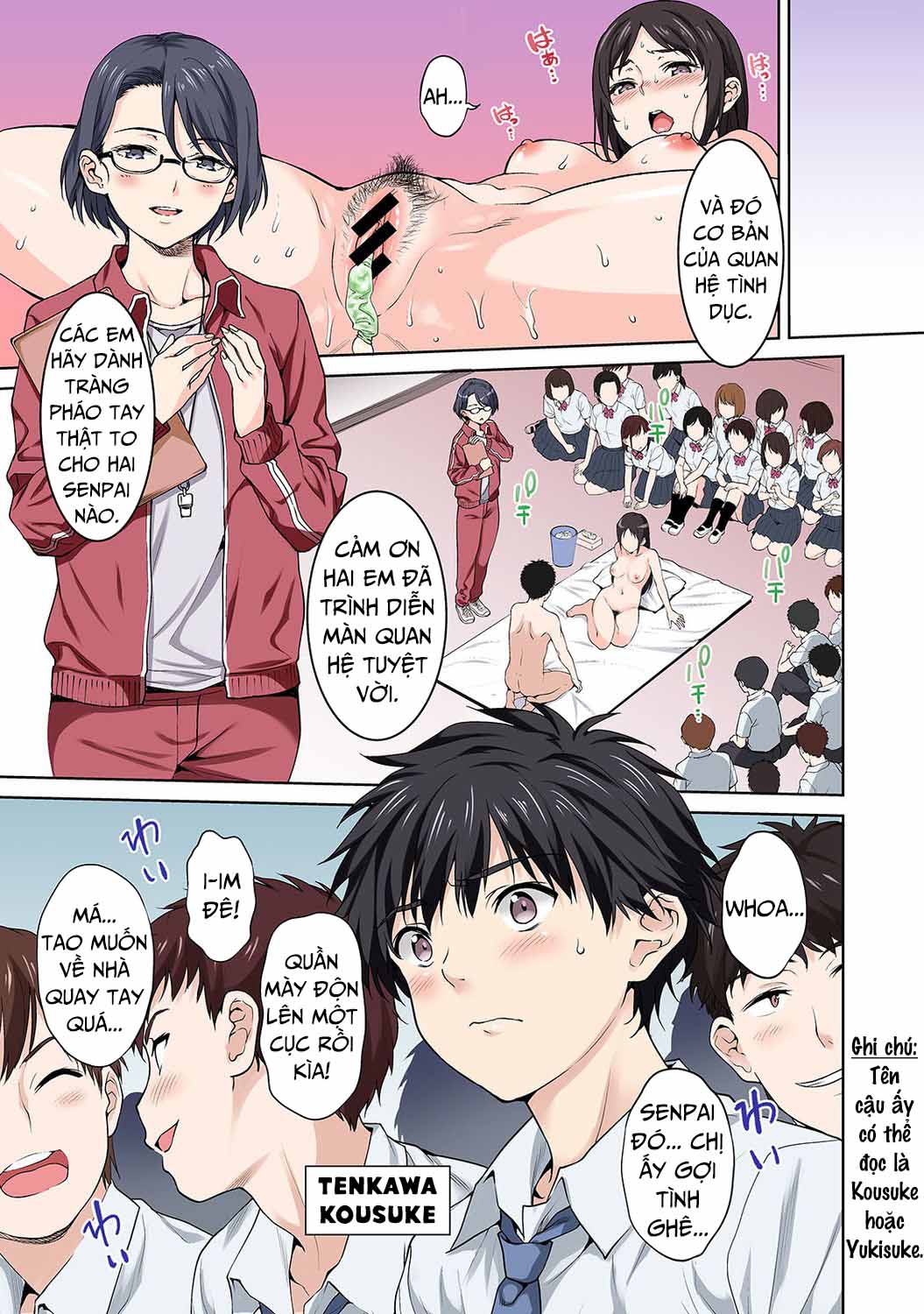 HentaiVN.net - Ảnh 4 - Bài kiểm tra giới tính, nhưng thực ra là ép địt [Sex no Yoshuu Shimasen ka? ~Seikou no Jitsugi Shiken ga Dounyuu Sareta Shakai~; Won't You Practice Having Sexx with Me?~Our Society has Introduced a Sexual Intercourse Practical Skills Exam~] - Oneshot