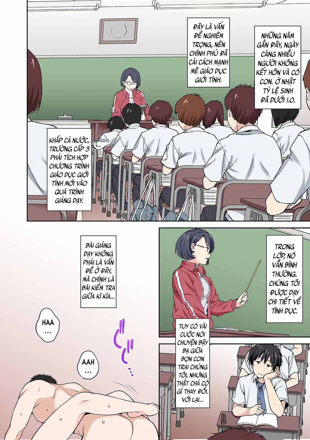 HentaiVN.net - Ảnh 5 - Bài kiểm tra giới tính, nhưng thực ra là ép địt [Sex no Yoshuu Shimasen ka? ~Seikou no Jitsugi Shiken ga Dounyuu Sareta Shakai~; Won't You Practice Having Sexx with Me?~Our Society has Introduced a Sexual Intercourse Practical Skills Exam~] - Oneshot