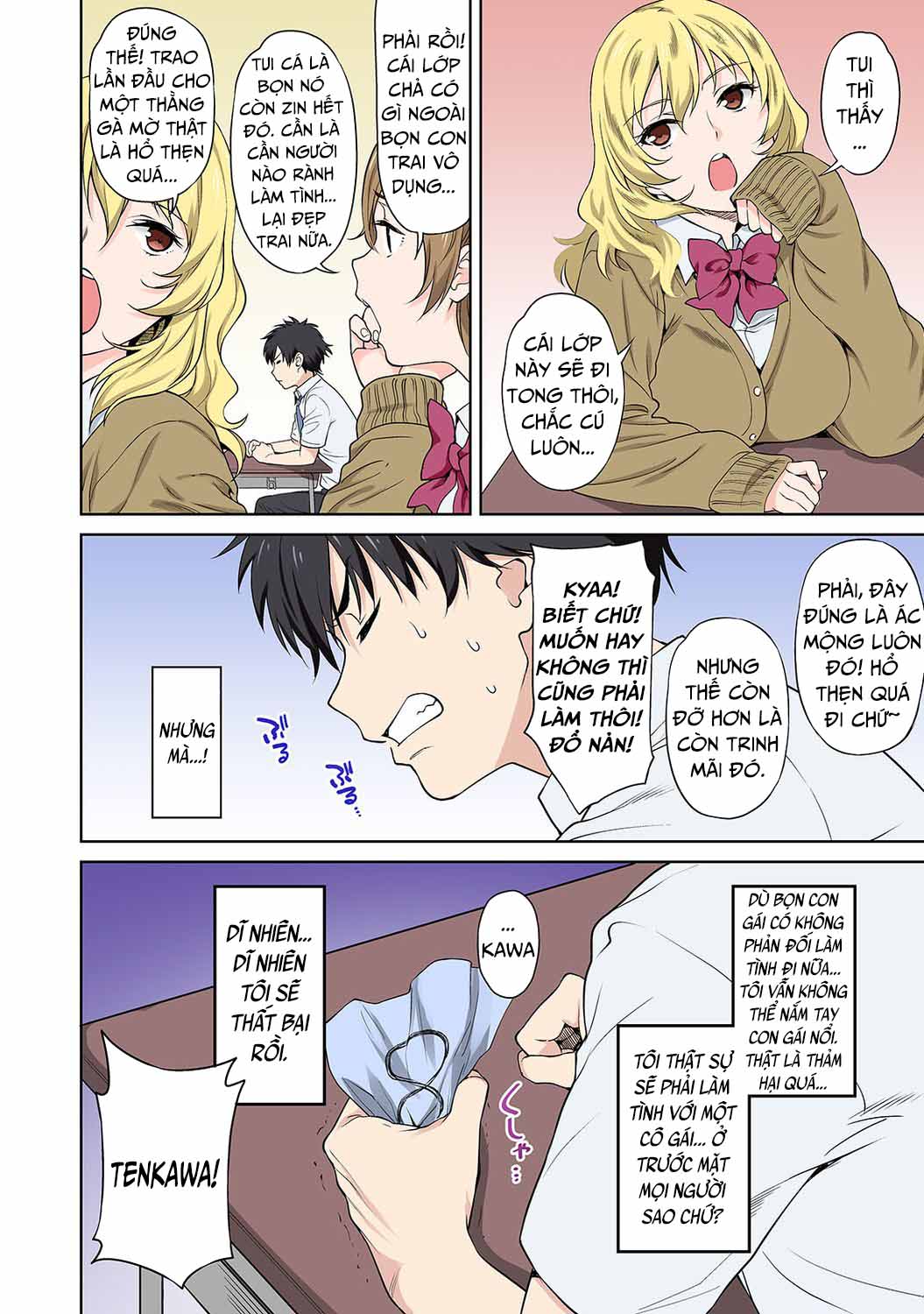HentaiVN.net - Ảnh 9 - Bài kiểm tra giới tính, nhưng thực ra là ép địt [Sex no Yoshuu Shimasen ka? ~Seikou no Jitsugi Shiken ga Dounyuu Sareta Shakai~; Won't You Practice Having Sexx with Me?~Our Society has Introduced a Sexual Intercourse Practical Skills Exam~] - Oneshot