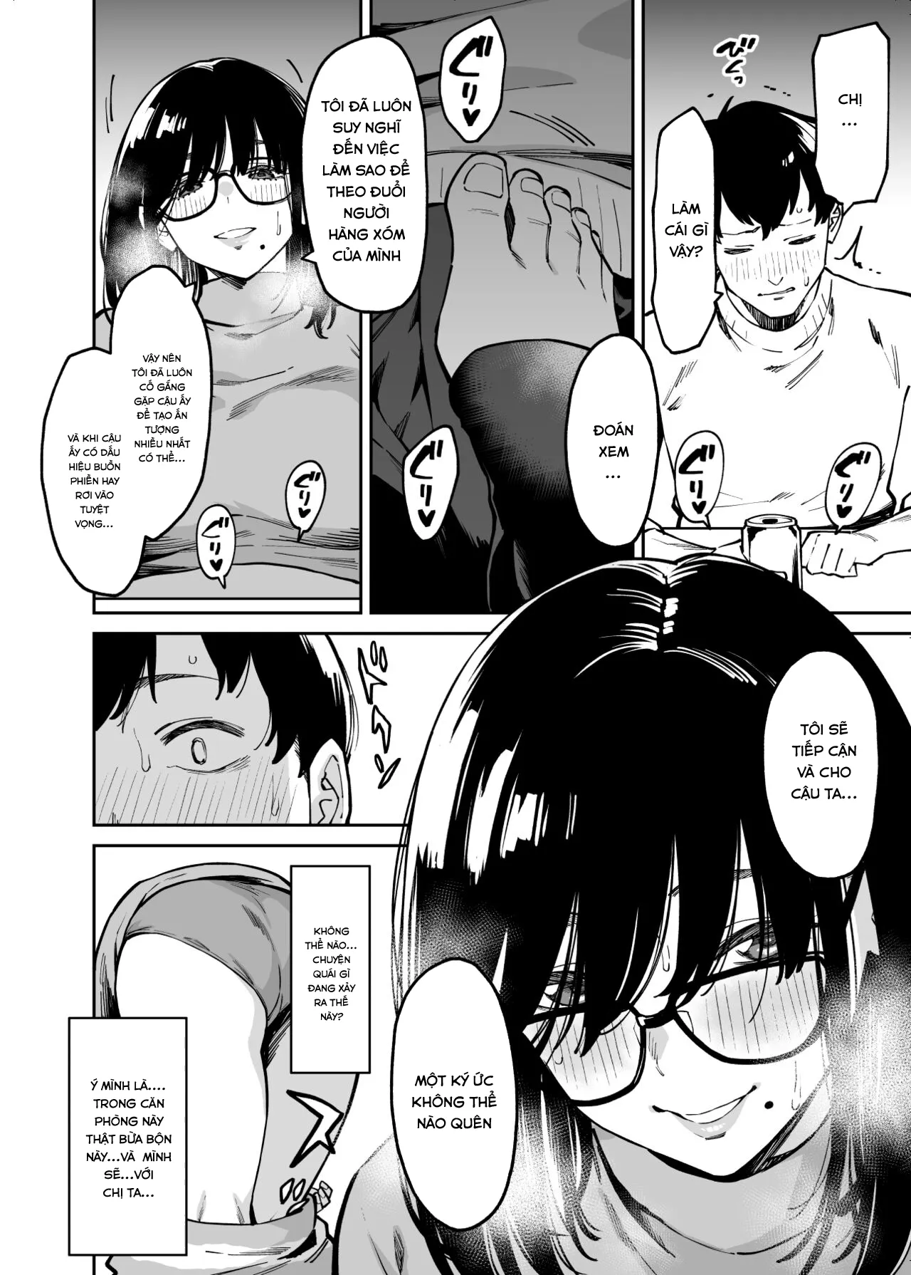 HentaiVN.net - Ảnh 10 - Otonari no Darashina Onee-san ni Nagusamerareru Hanashi - Chap 1