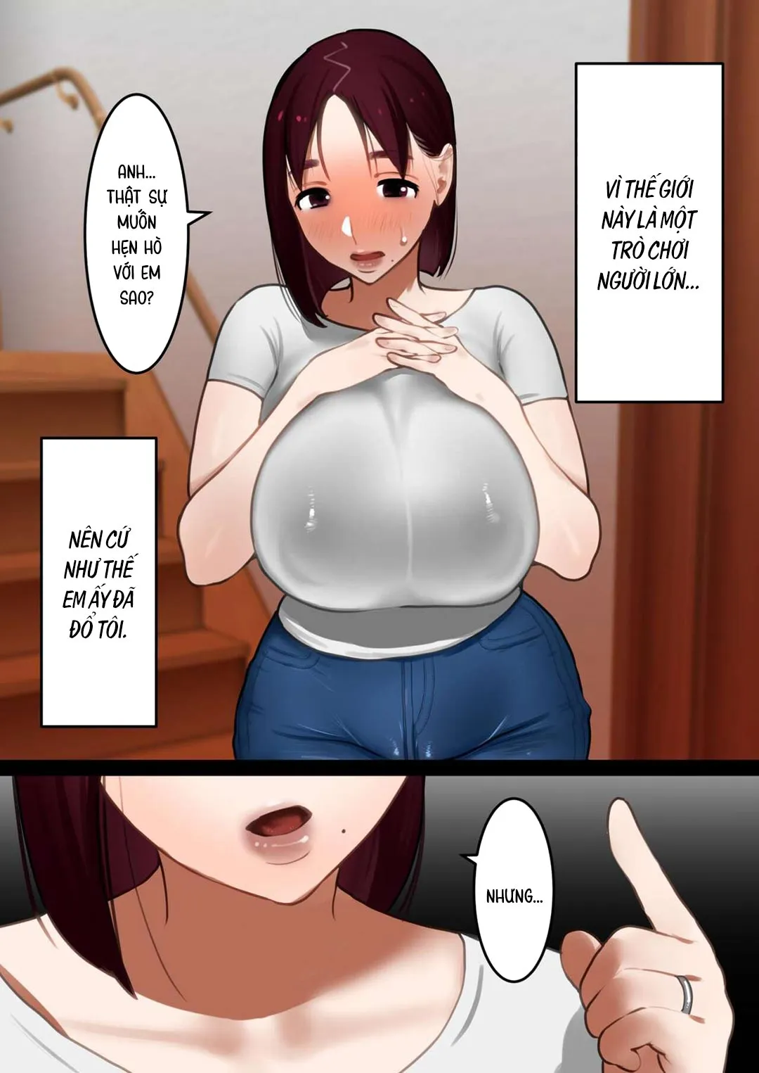 HentaiVN.net - Ảnh 10 - Xuyên không vào thế giới game 18+ [Tensei Shitara Galge no Shujinkou ni Natteita node Heroine no Haha o Kouryaku Shimasu; I Reincarnated as an Adult Game Protagonist, so I decided to go for the Heroine's Mother] - Chap 1A - Manami