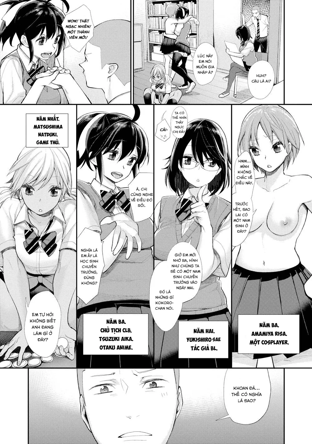 HentaiVN.net - Ảnh 6 - Lạc và CLB của những cô gái Otaku - Chap 1