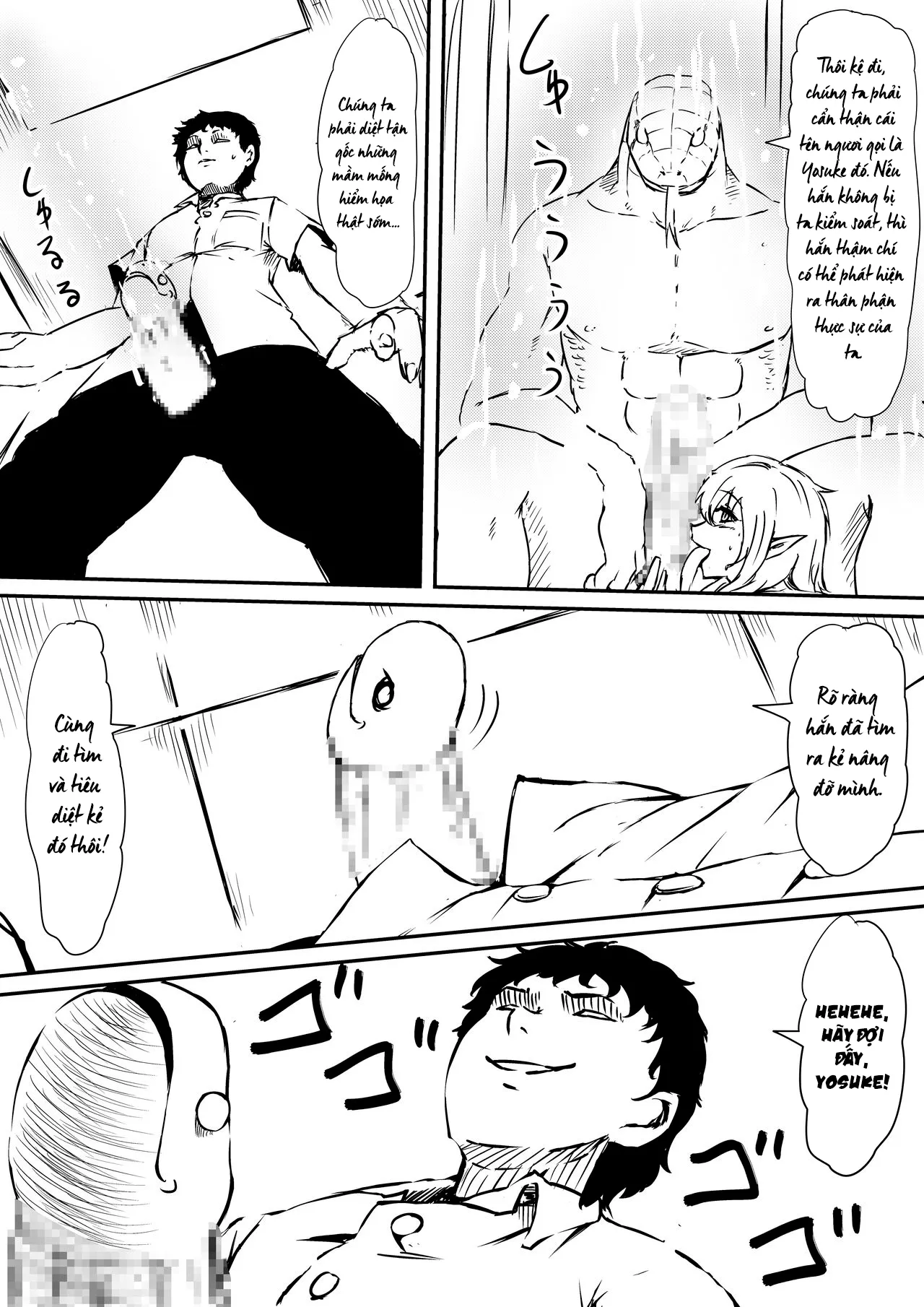 HentaiVN.net - Ảnh 28 - Thiếu niên và con cặc thần thánh mê hoặc chị em [Kami no Chinko o Motsu Shounen ~Chinko ni Yuki Kuruu Haha to Shimai~] - Chap 1