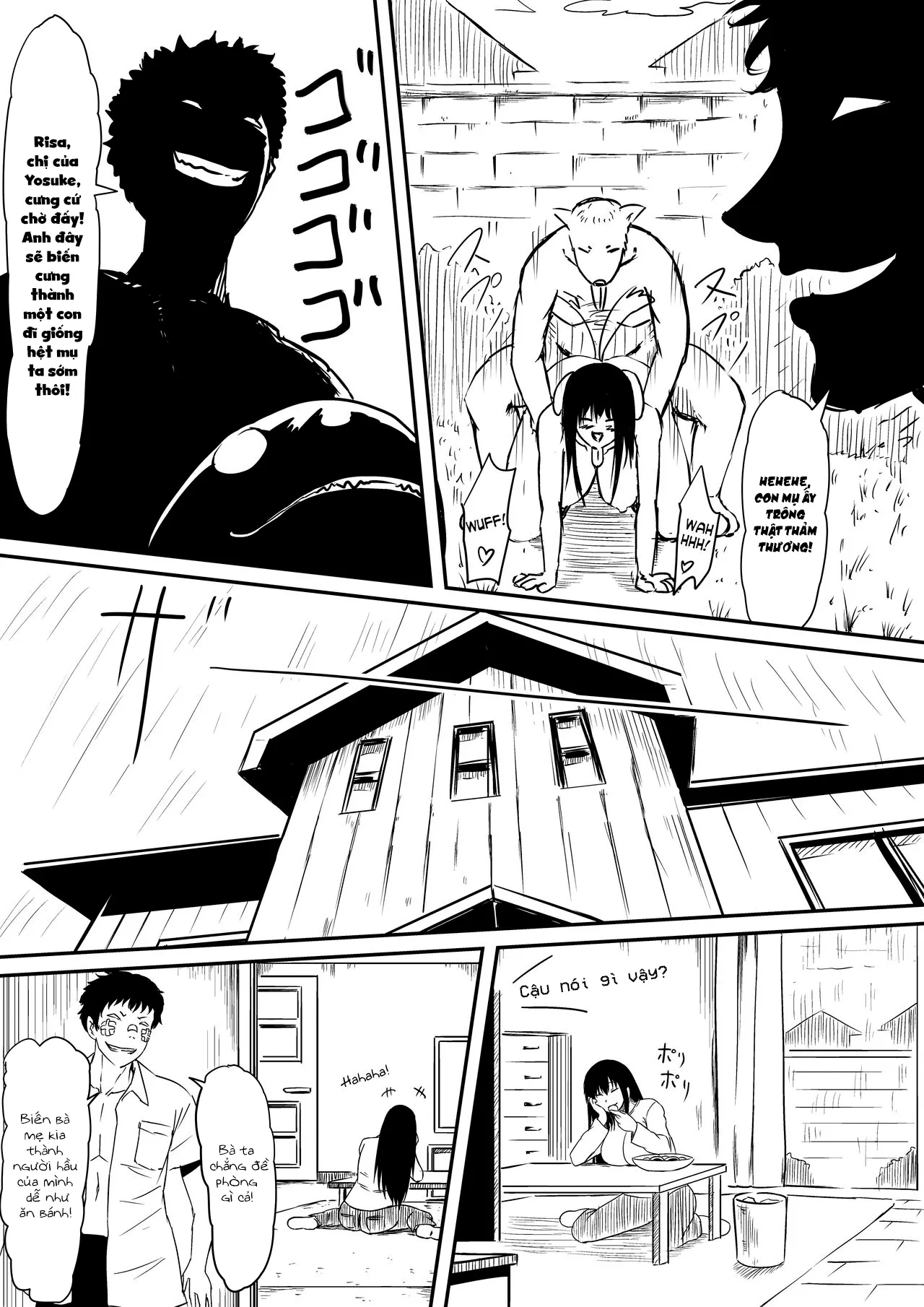 HentaiVN.net - Ảnh 40 - Thiếu niên và con cặc thần thánh mê hoặc chị em [Kami no Chinko o Motsu Shounen ~Chinko ni Yuki Kuruu Haha to Shimai~] - Chap 1