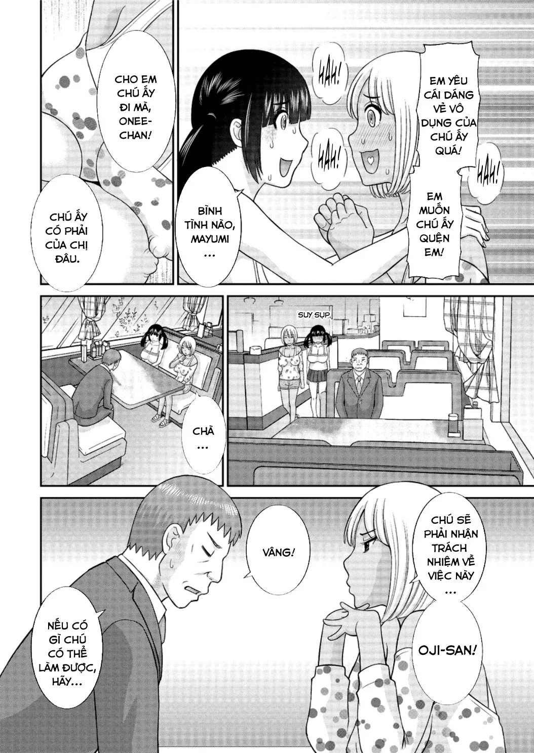 HentaiVN.net - Ảnh 7 - Megumi-san wa Musuko no Kanojo - Chap 2: Phệt em gái và chị cả xuất hiện