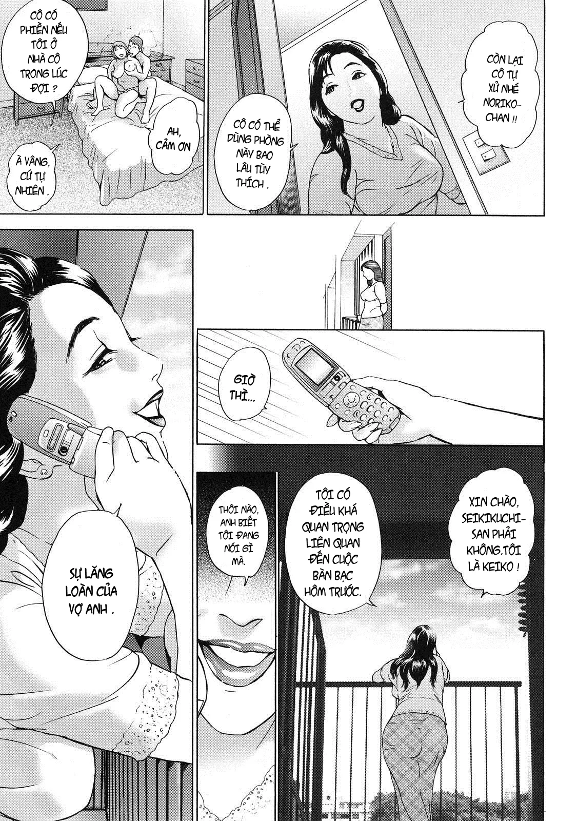 HentaiVN.net - Ảnh 13 - Chung cư của những bà vợ [CHO DANCHIZUMA KEIKO] - Chap 1