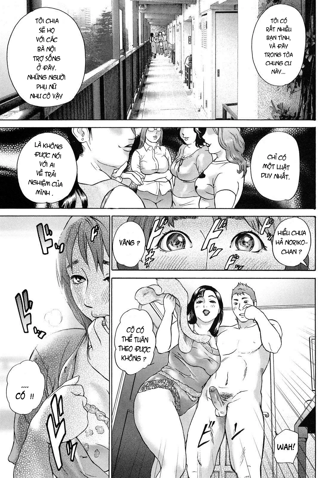 HentaiVN.net - Ảnh 7 - Chung cư của những bà vợ [CHO DANCHIZUMA KEIKO] - Chap 1