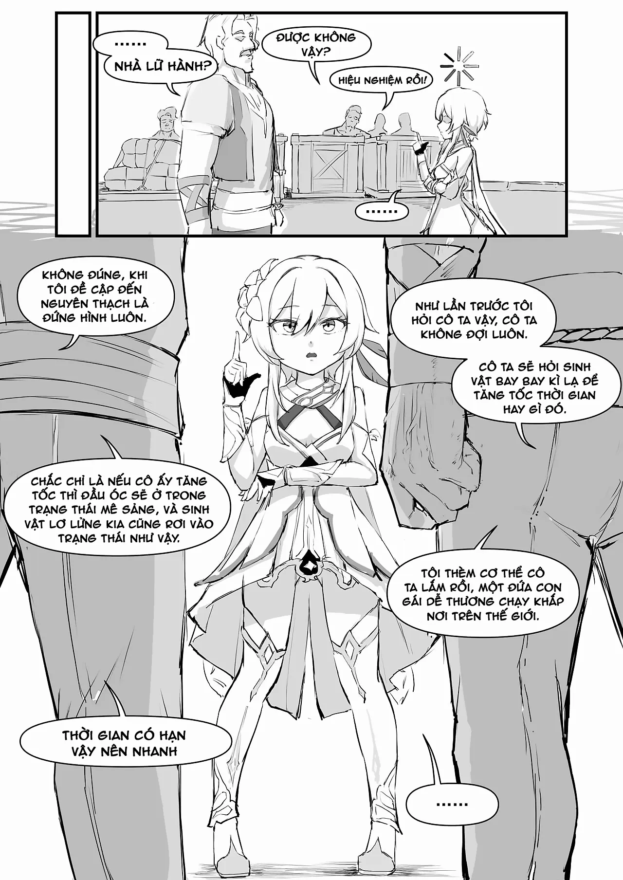 HentaiVN.net - Ảnh 9 - Paimon, tua nhanh thời gian lên! [派蒙啊，加速时间吧！] - 1 bắn... à nhầm, 1 roll
