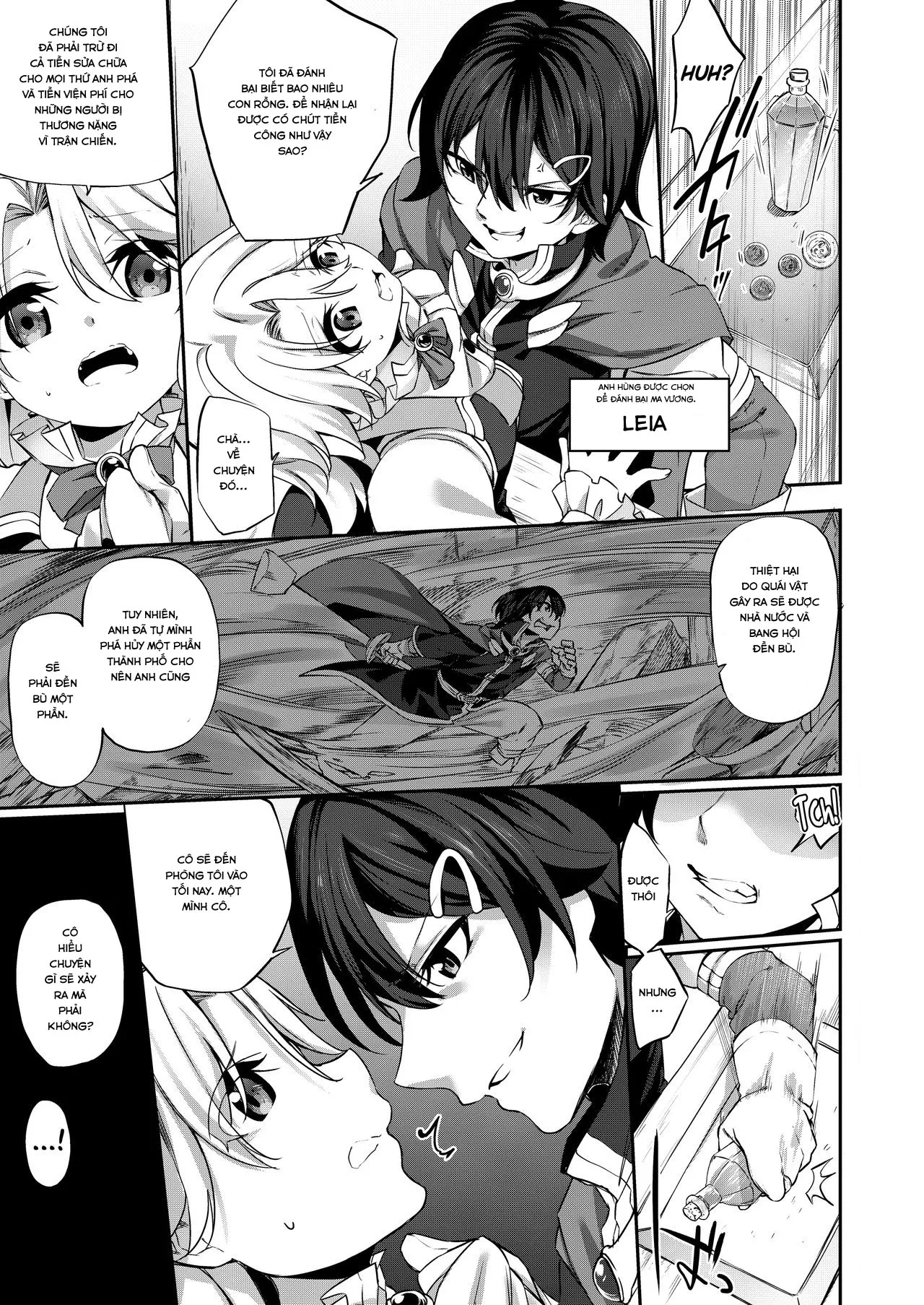 HentaiVN.net - Ảnh 3 - Ranbou Yuusha ga Bouken-sha Gild no Uketsuke jou ni Natte Shiawase ni Naru Hanashi [Ranbou Yuusha ga Bouken-sha Gild no Uketsuke jou ni Natte Shiawase ni Naru Hanashi] - Chap 1