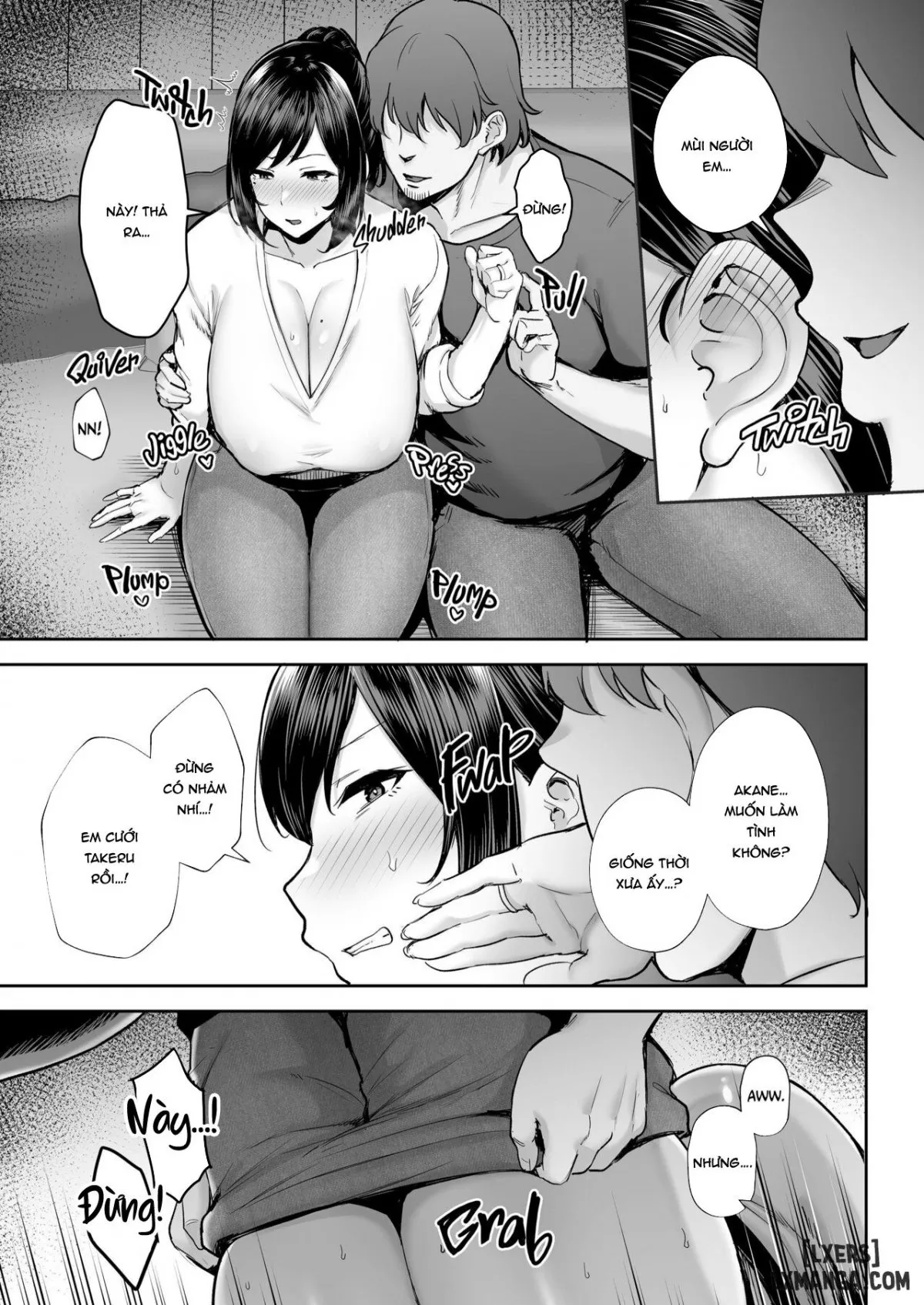 HentaiVN.net - Ảnh 11 - Netorareta Bakunyuu Osananajimi Tsuma Akane -Mukashikkara Shinyuu (SeFri) to Yarimakuri Deshita lol - Oneshot