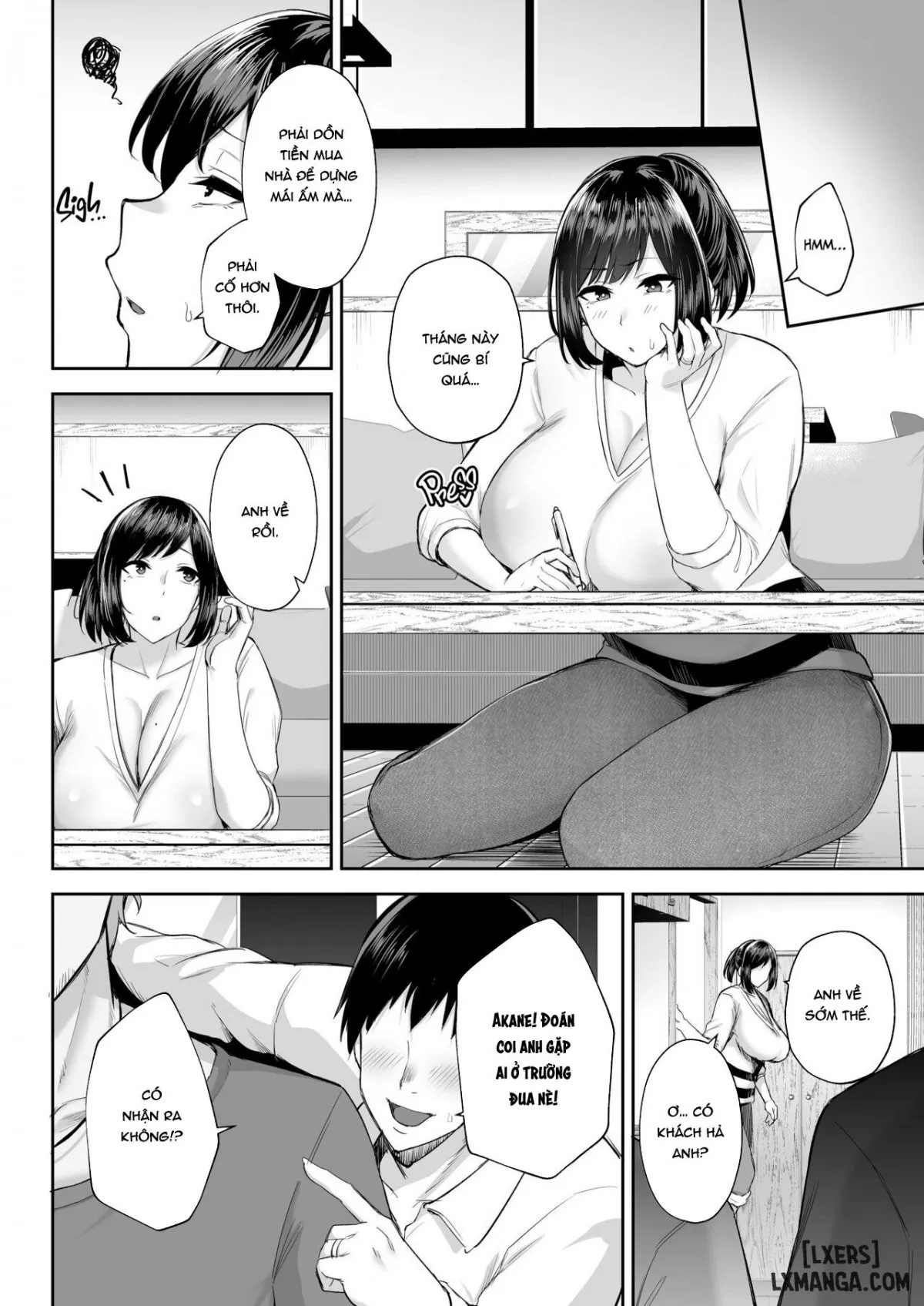 HentaiVN.net - Ảnh 4 - Netorareta Bakunyuu Osananajimi Tsuma Akane -Mukashikkara Shinyuu (SeFri) to Yarimakuri Deshita lol - Oneshot