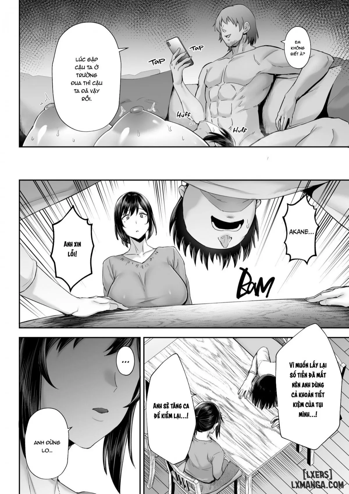HentaiVN.net - Ảnh 48 - Netorareta Bakunyuu Osananajimi Tsuma Akane -Mukashikkara Shinyuu (SeFri) to Yarimakuri Deshita lol - Oneshot