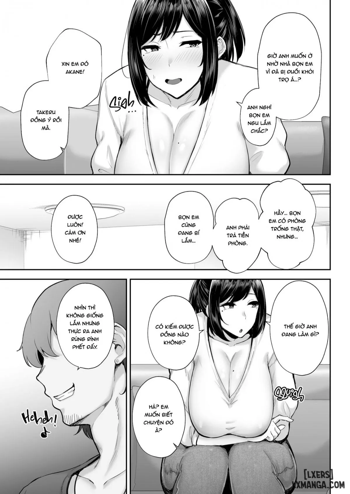 HentaiVN.net - Ảnh 7 - Netorareta Bakunyuu Osananajimi Tsuma Akane -Mukashikkara Shinyuu (SeFri) to Yarimakuri Deshita lol - Oneshot