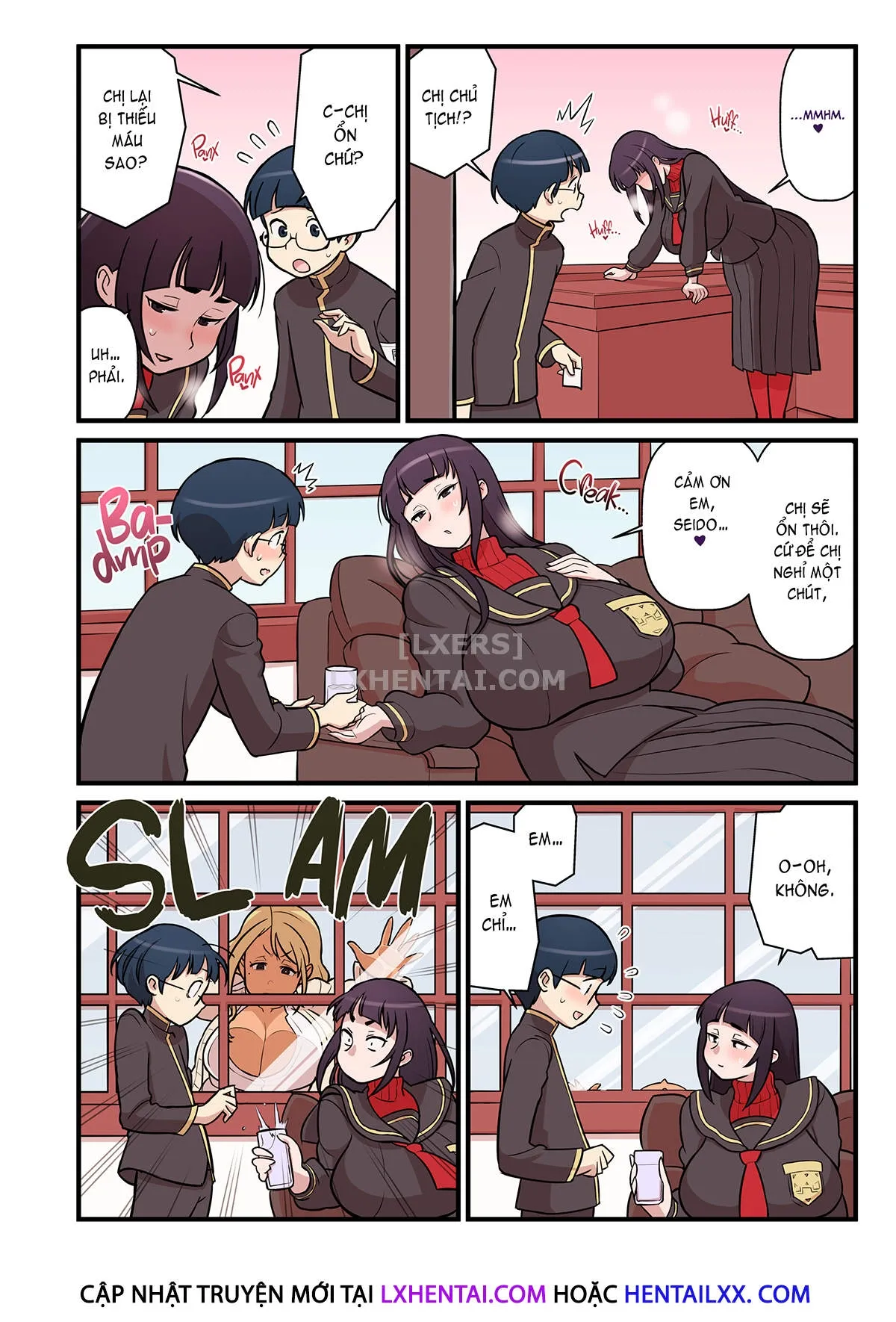 HentaiVN.net - Ảnh 12 - Bimbo Gal VS the Disciplinary Squad [Kuro Gal VS Fuuki Iin - Black Gal VS Prefect] - Chap 1
