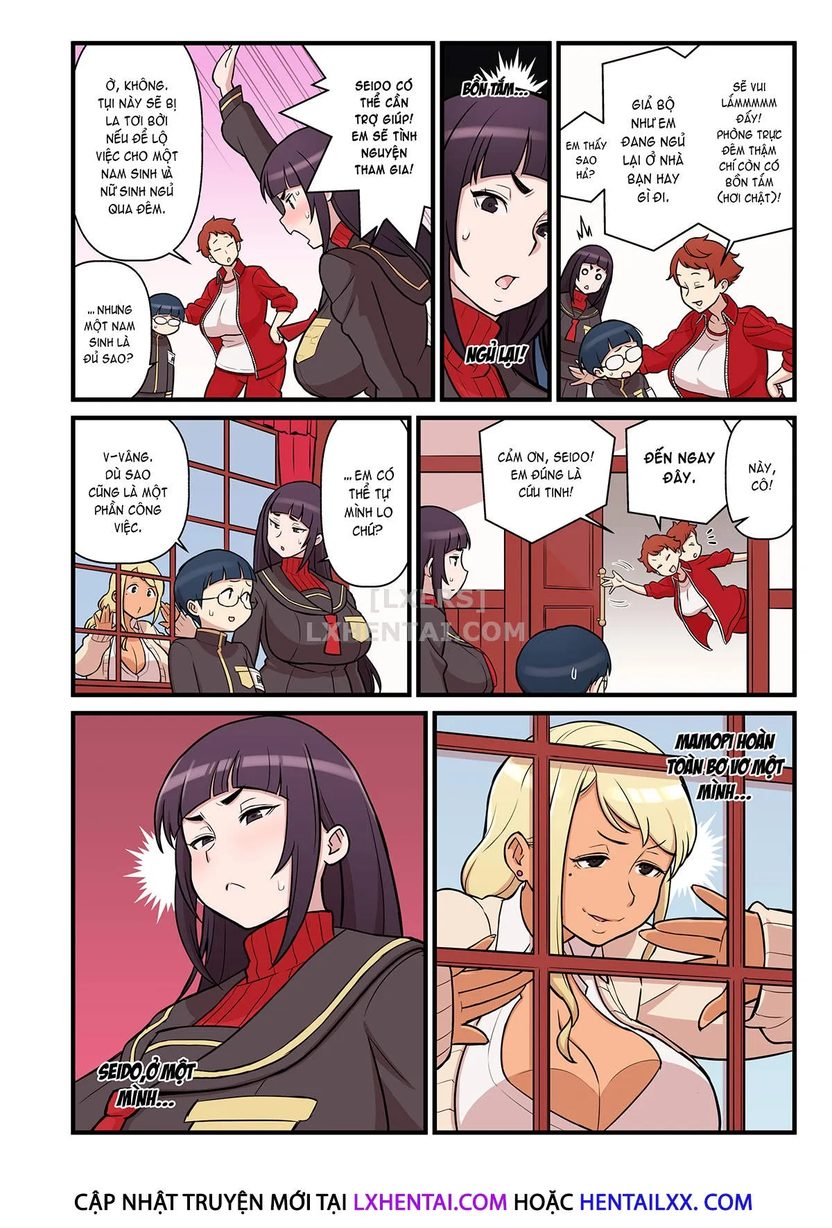 HentaiVN.net - Ảnh 14 - Bimbo Gal VS the Disciplinary Squad [Kuro Gal VS Fuuki Iin - Black Gal VS Prefect] - Chap 1