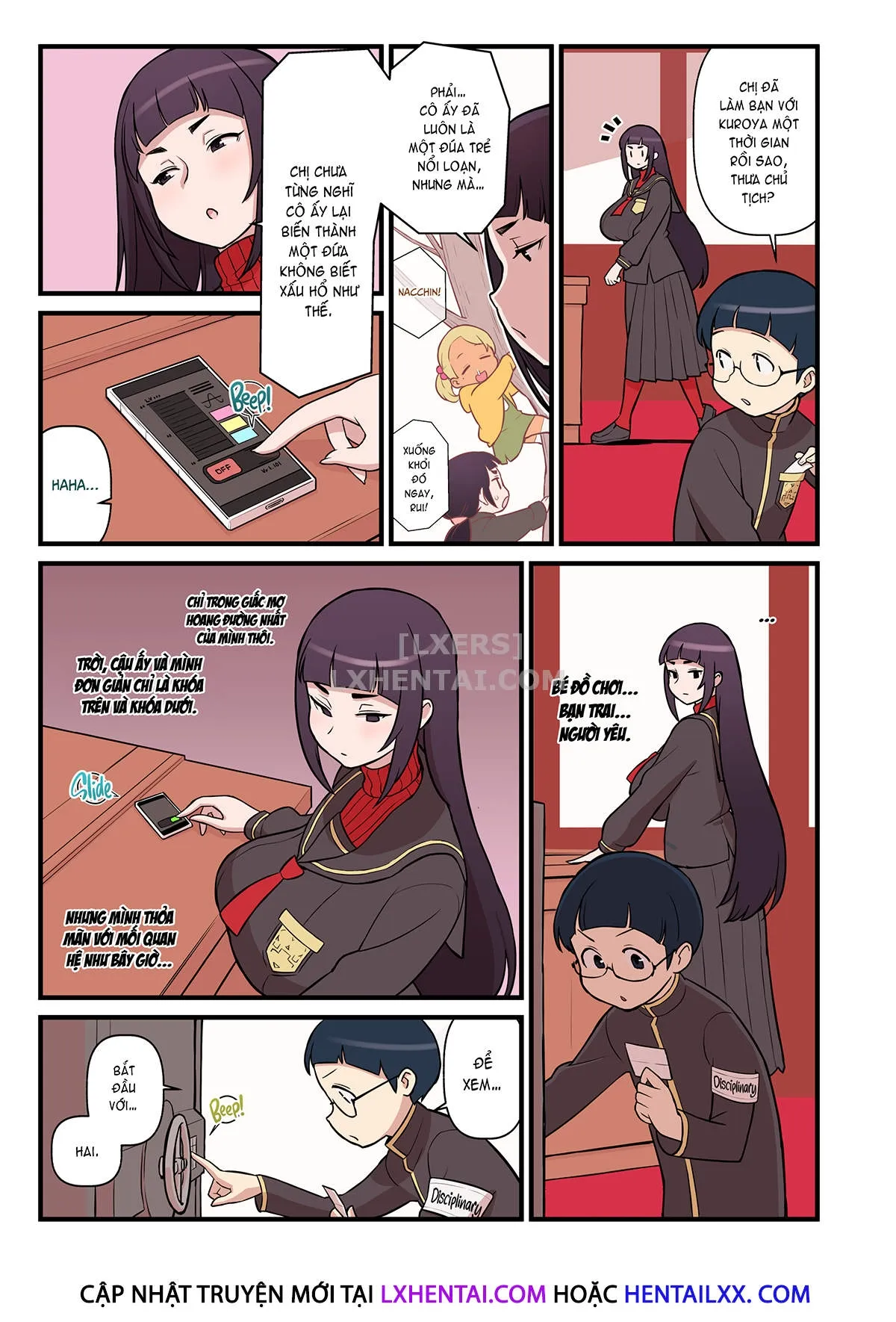 HentaiVN.net - Ảnh 9 - Bimbo Gal VS the Disciplinary Squad [Kuro Gal VS Fuuki Iin - Black Gal VS Prefect] - Chap 1