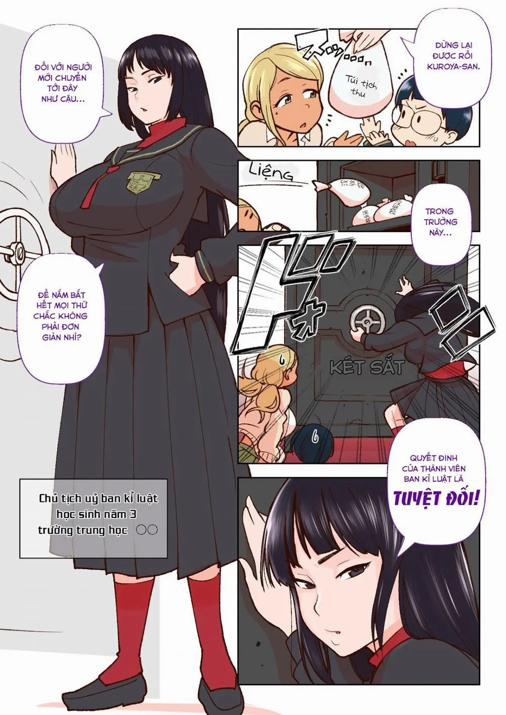 HentaiVN.net - Ảnh 4 - Bimbo Gal VS the Disciplinary Squad [Kuro Gal VS Fuuki Iin - Black Gal VS Prefect] - Chương 1