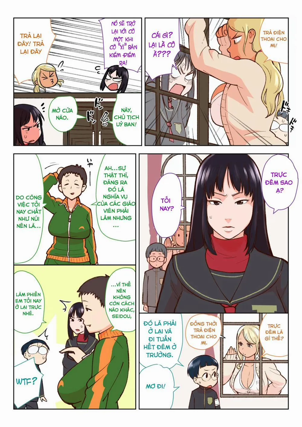 HentaiVN.net - Ảnh 7 - Bimbo Gal VS the Disciplinary Squad [Kuro Gal VS Fuuki Iin - Black Gal VS Prefect] - Chương 1