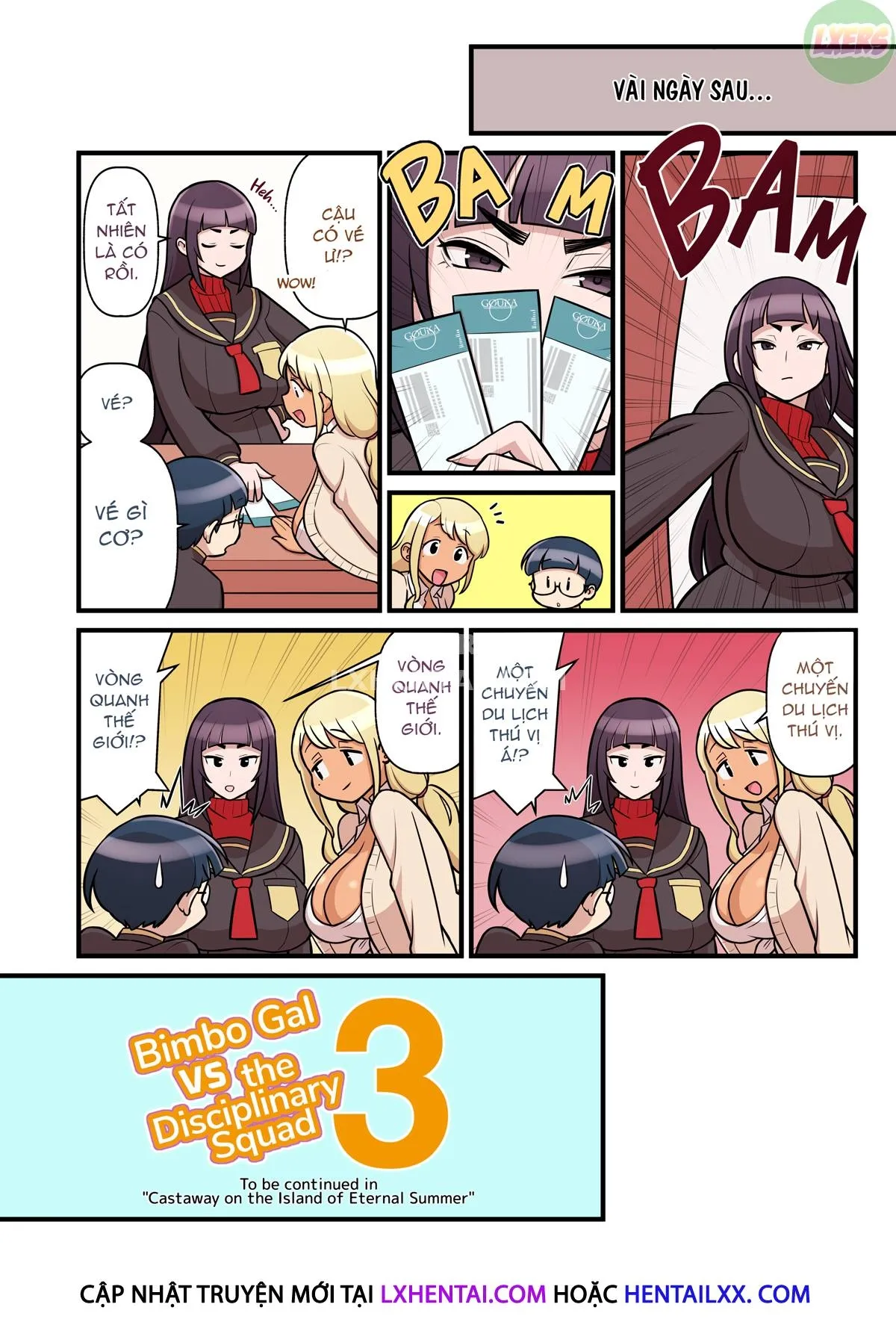 HentaiVN.net - Ảnh 55 - Bimbo Gal VS the Disciplinary Squad [Kuro Gal VS Fuuki Iin - Black Gal VS Prefect] - Chap 2