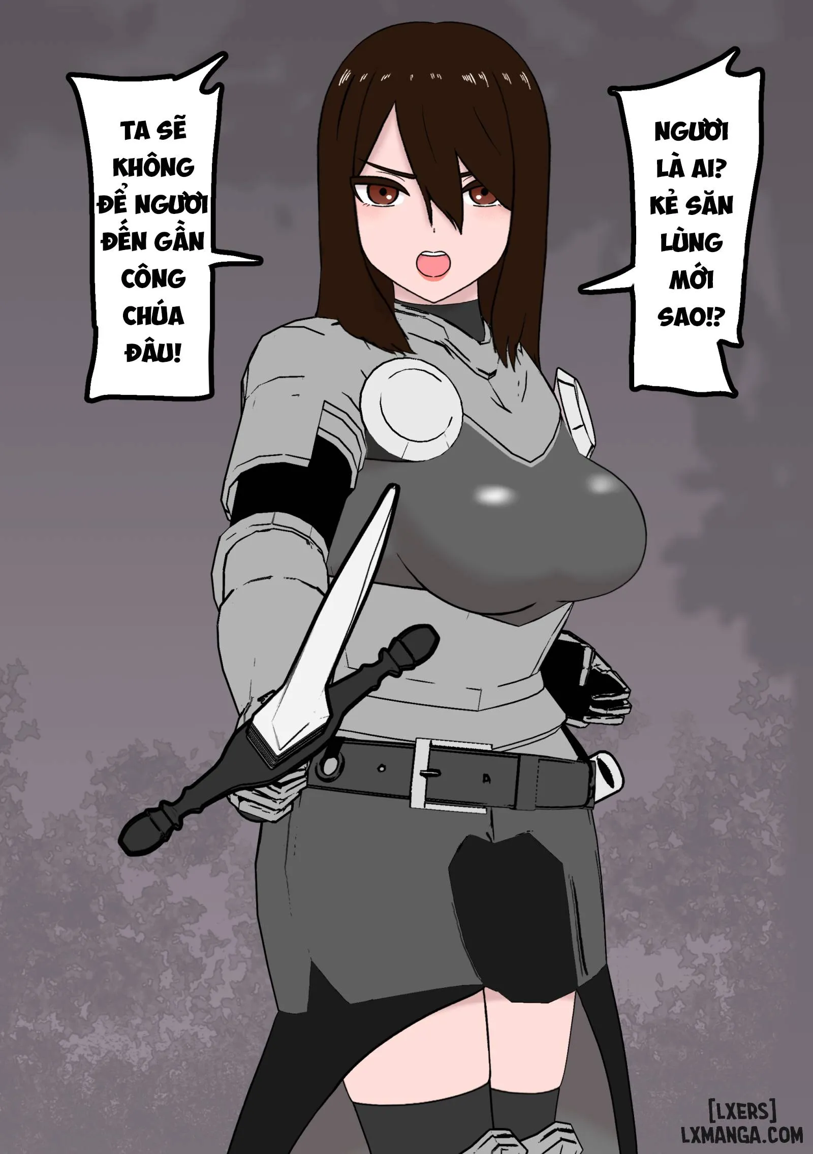 HentaiVN.net - Ảnh 3 - Kishi・Hime Haiboku Kousoku Kiroku - Chap 1