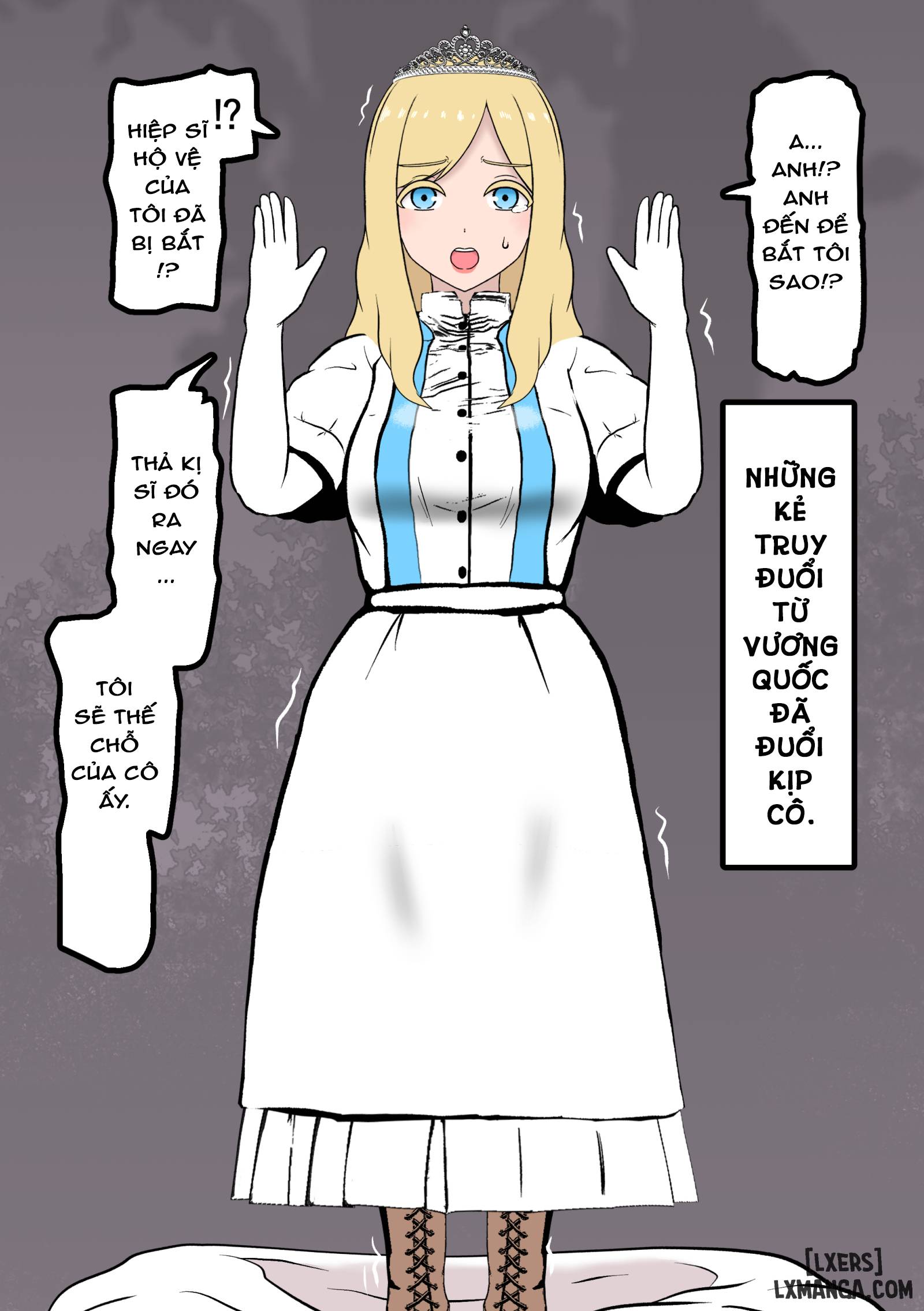 HentaiVN.net - Ảnh 3 - Kishi・Hime Haiboku Kousoku Kiroku - Chap 2
