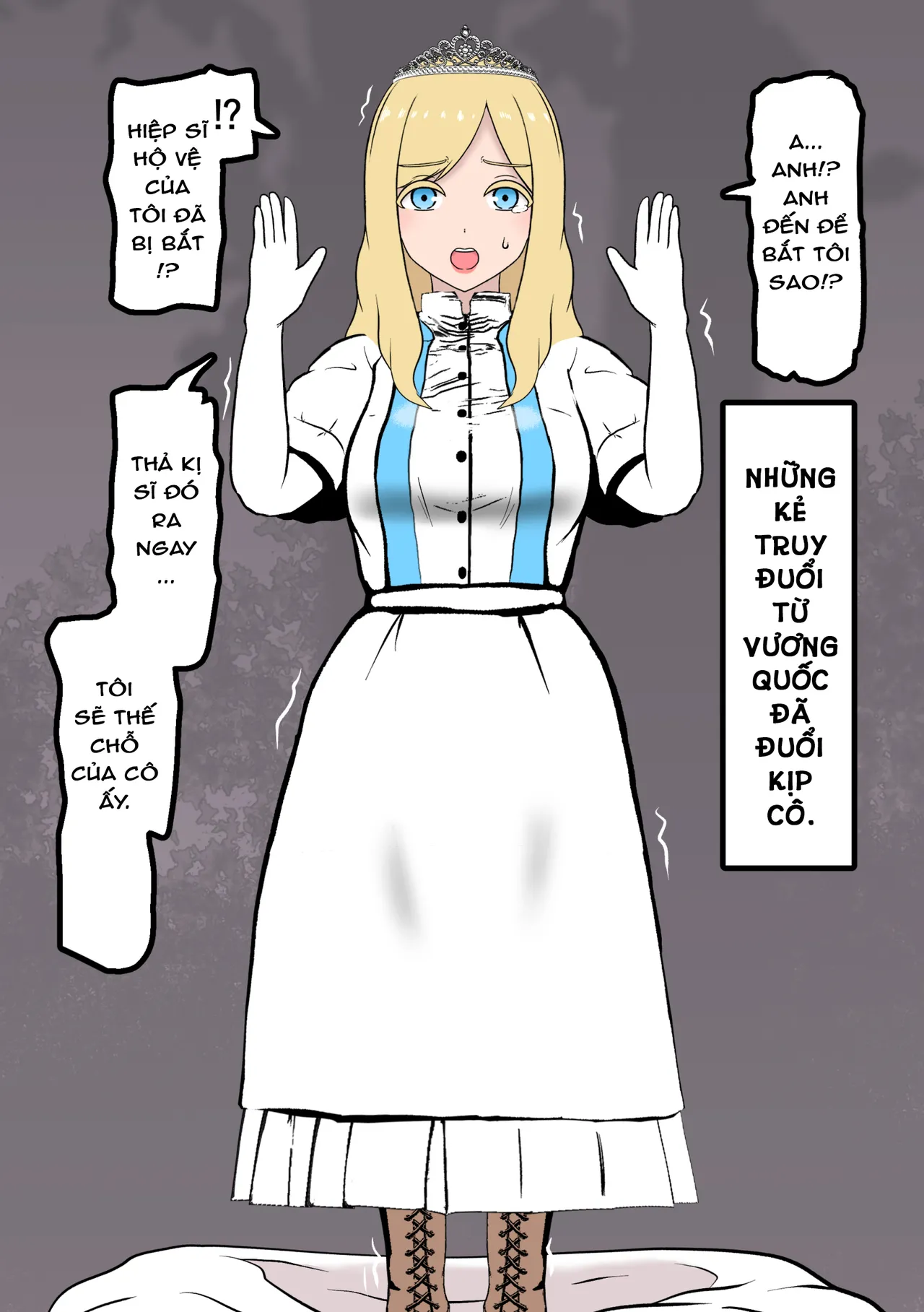 HentaiVN.net - Ảnh 3 - Kishi・Hime Haiboku Kousoku Kiroku - Chap 2 (No watermark)
