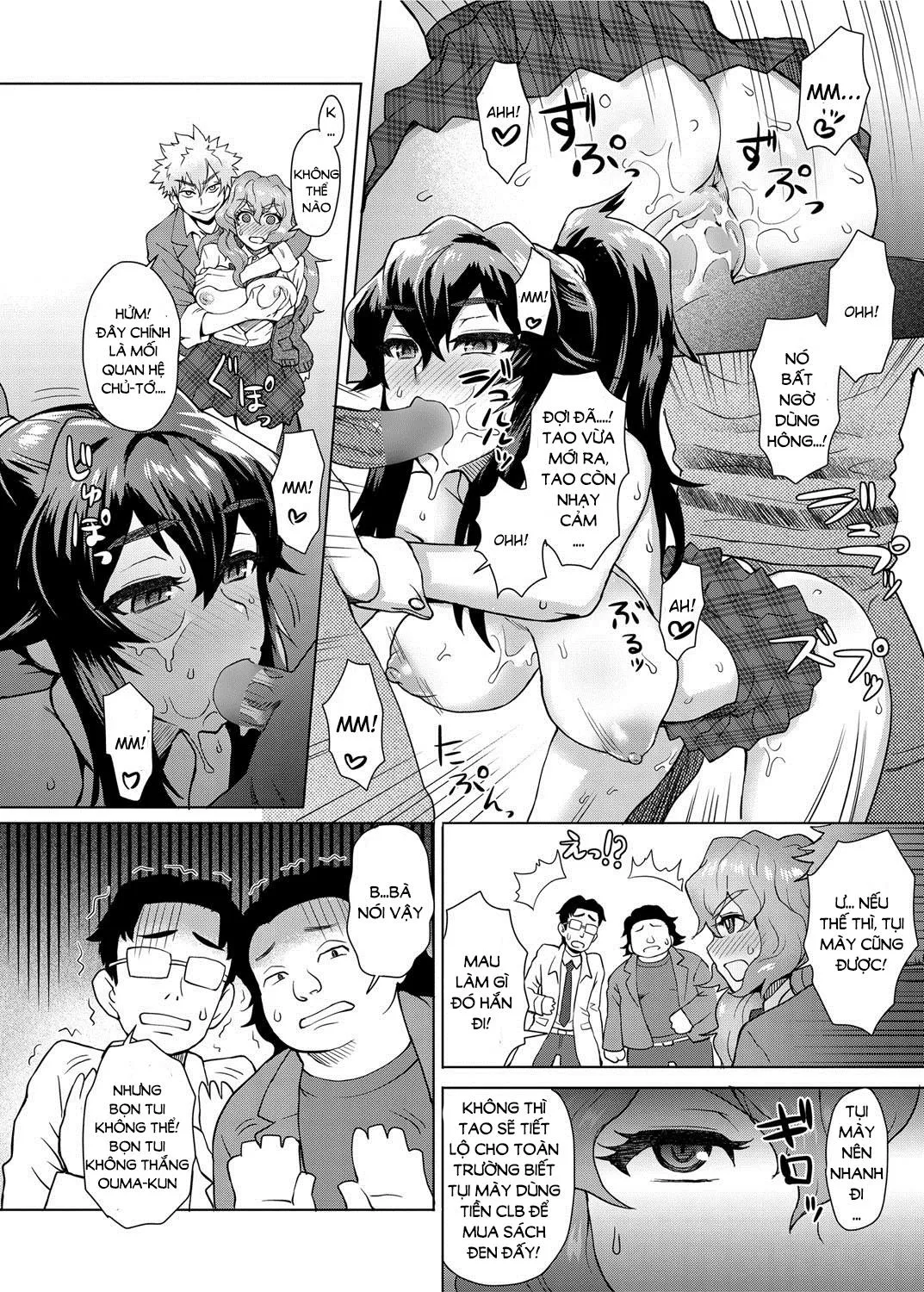 HentaiVN.net - Ảnh 5 - A School Committee For Indiscipline [A School Committee For Indiscipline, Joshi Kousei Fuuki Kai!, Chủ tịch ban đạo đức chỉnh đốn con ông chủ tịch và cái kết] - Chap 3 (Group, 3some, femdom, BBW)