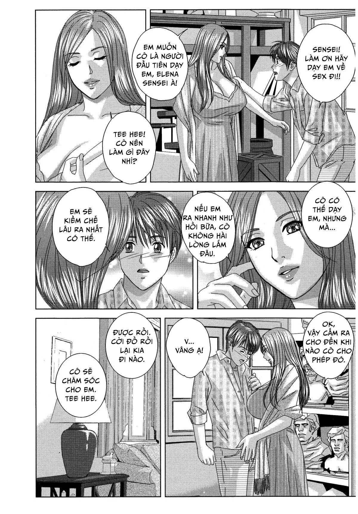 HentaiVN.net - Ảnh 10 - Dear My Mother - Chap 8.5 Ngoại truyện - Elena Sensei quyến rũ - End Volume 1