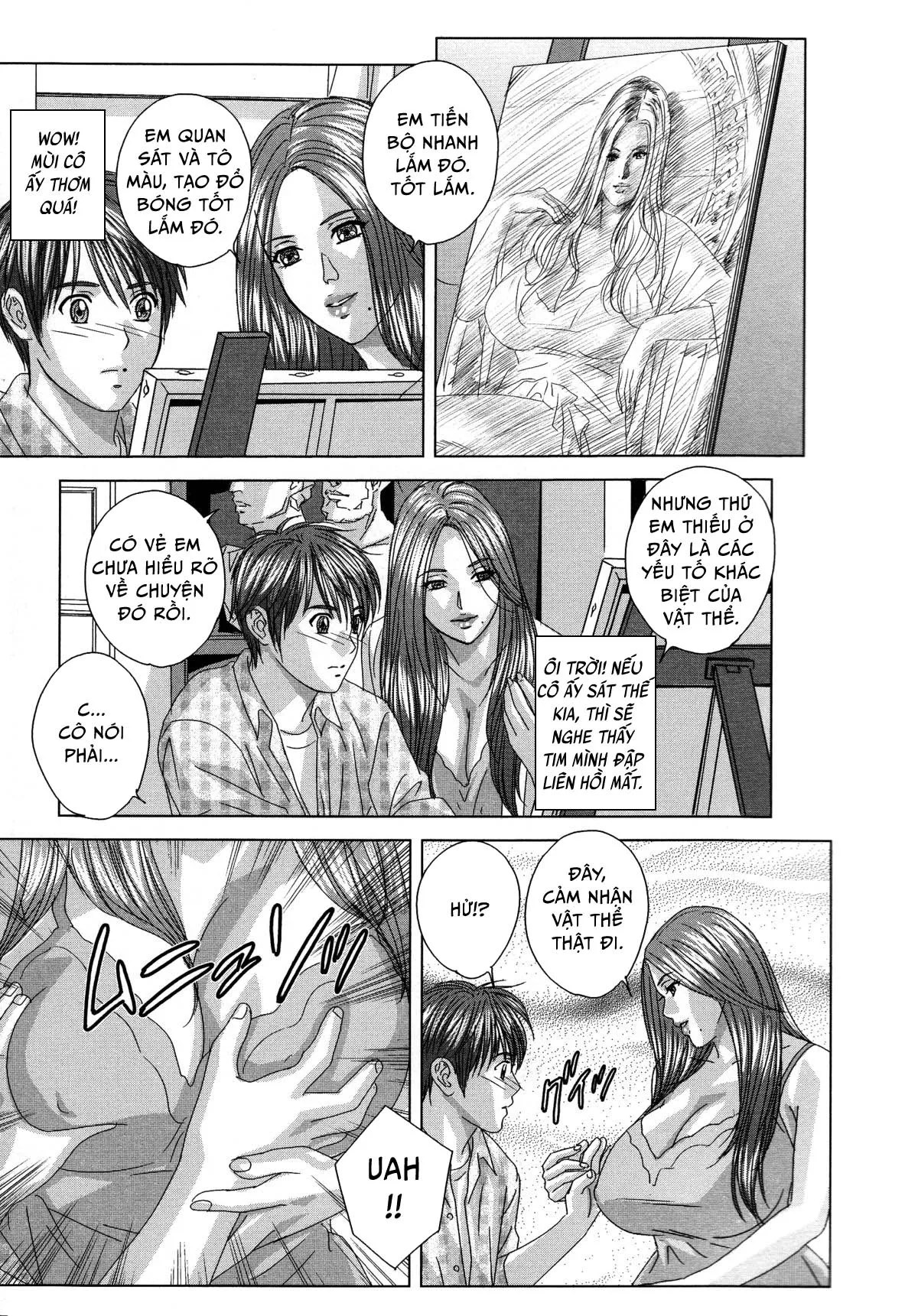 HentaiVN.net - Ảnh 5 - Dear My Mother - Chap 8.5 Ngoại truyện - Elena Sensei quyến rũ - End Volume 1