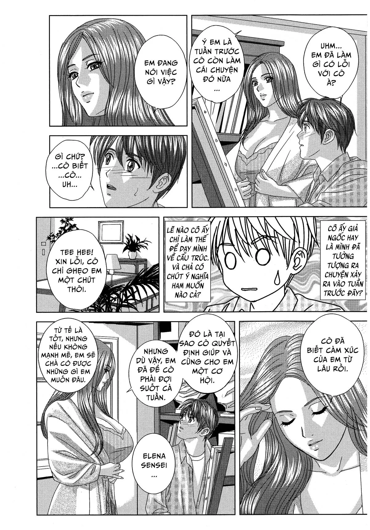 HentaiVN.net - Ảnh 8 - Dear My Mother - Chap 8.5 Ngoại truyện - Elena Sensei quyến rũ - End Volume 1