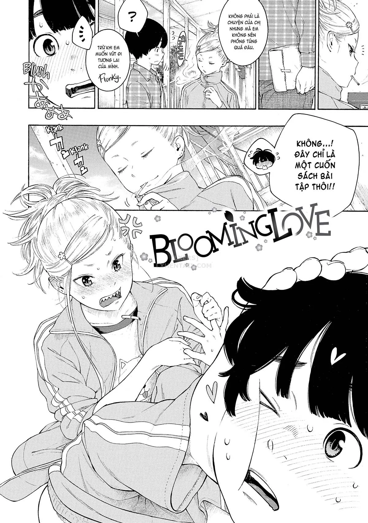 HentaiVN.net - Ảnh 5 - Deep Blue Static [10; Irregular; Little Bathroom Flower; Lovers; Blooming Love; Liberation Zone; Inequality Sign; Get Well Et Cetera; Chilly Rain, Tender You; My Sweet Cat] - Chap 5 - Blooming Love