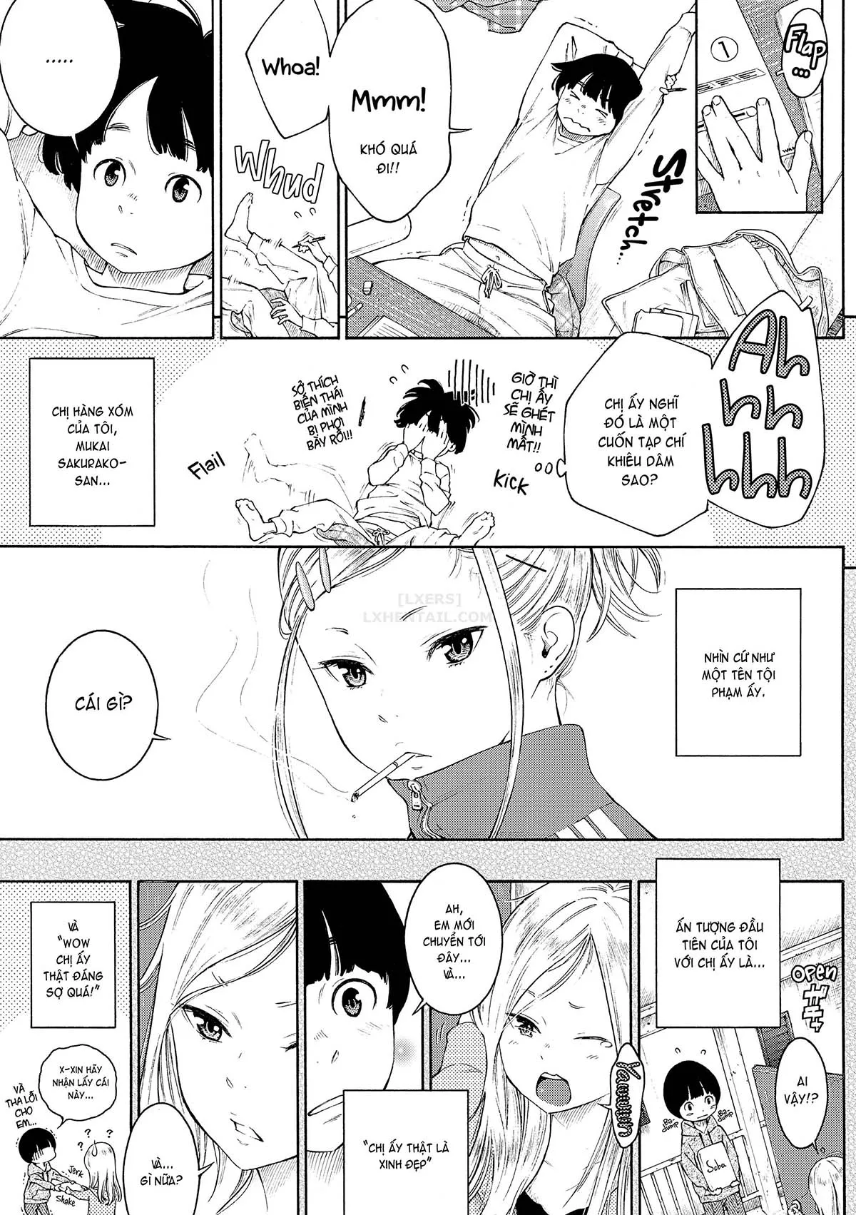 HentaiVN.net - Ảnh 6 - Deep Blue Static [10; Irregular; Little Bathroom Flower; Lovers; Blooming Love; Liberation Zone; Inequality Sign; Get Well Et Cetera; Chilly Rain, Tender You; My Sweet Cat] - Chap 5 - Blooming Love