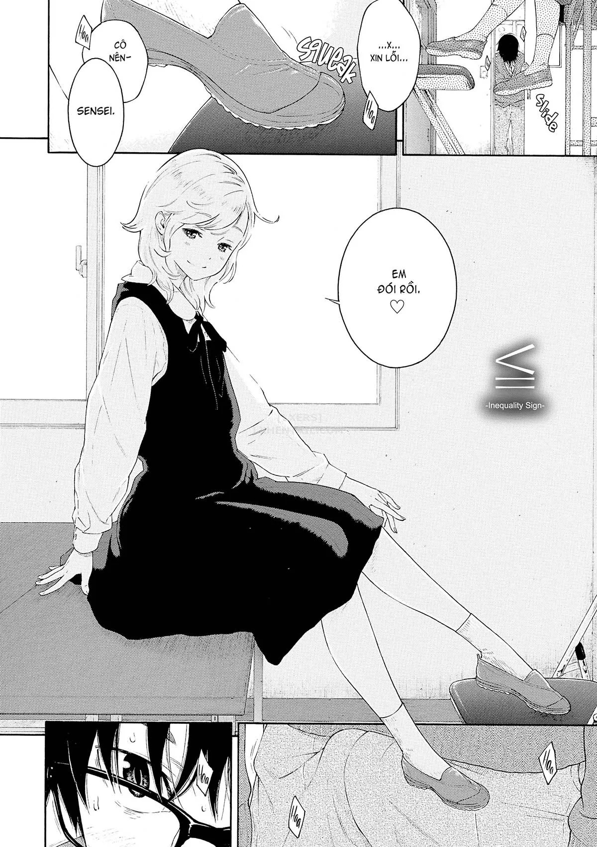 HentaiVN.net - Ảnh 3 - Deep Blue Static [10; Irregular; Little Bathroom Flower; Lovers; Blooming Love; Liberation Zone; Inequality Sign; Get Well Et Cetera; Chilly Rain, Tender You; My Sweet Cat] - Chap 7 - Inequality Sign
