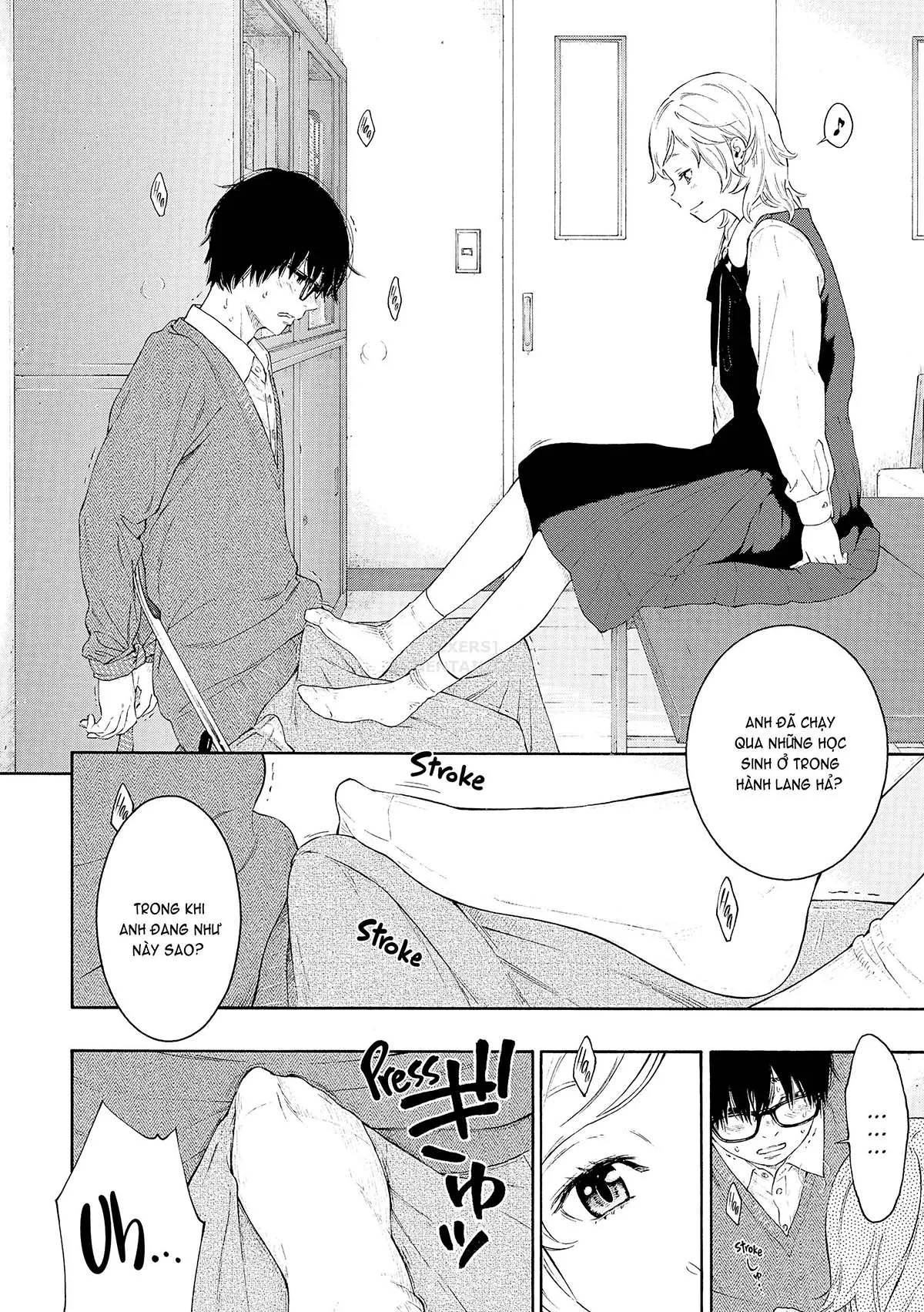 HentaiVN.net - Ảnh 5 - Deep Blue Static [10; Irregular; Little Bathroom Flower; Lovers; Blooming Love; Liberation Zone; Inequality Sign; Get Well Et Cetera; Chilly Rain, Tender You; My Sweet Cat] - Chap 7 - Inequality Sign