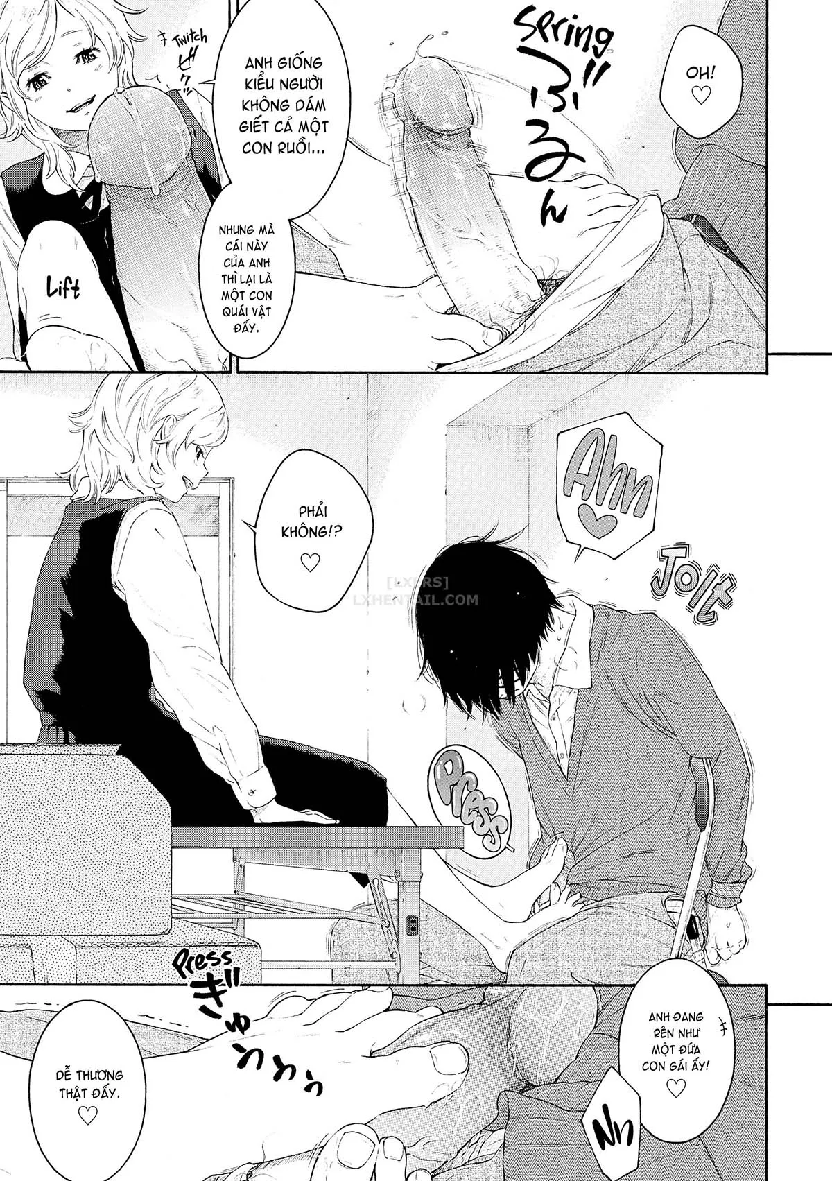 HentaiVN.net - Ảnh 8 - Deep Blue Static [10; Irregular; Little Bathroom Flower; Lovers; Blooming Love; Liberation Zone; Inequality Sign; Get Well Et Cetera; Chilly Rain, Tender You; My Sweet Cat] - Chap 7 - Inequality Sign