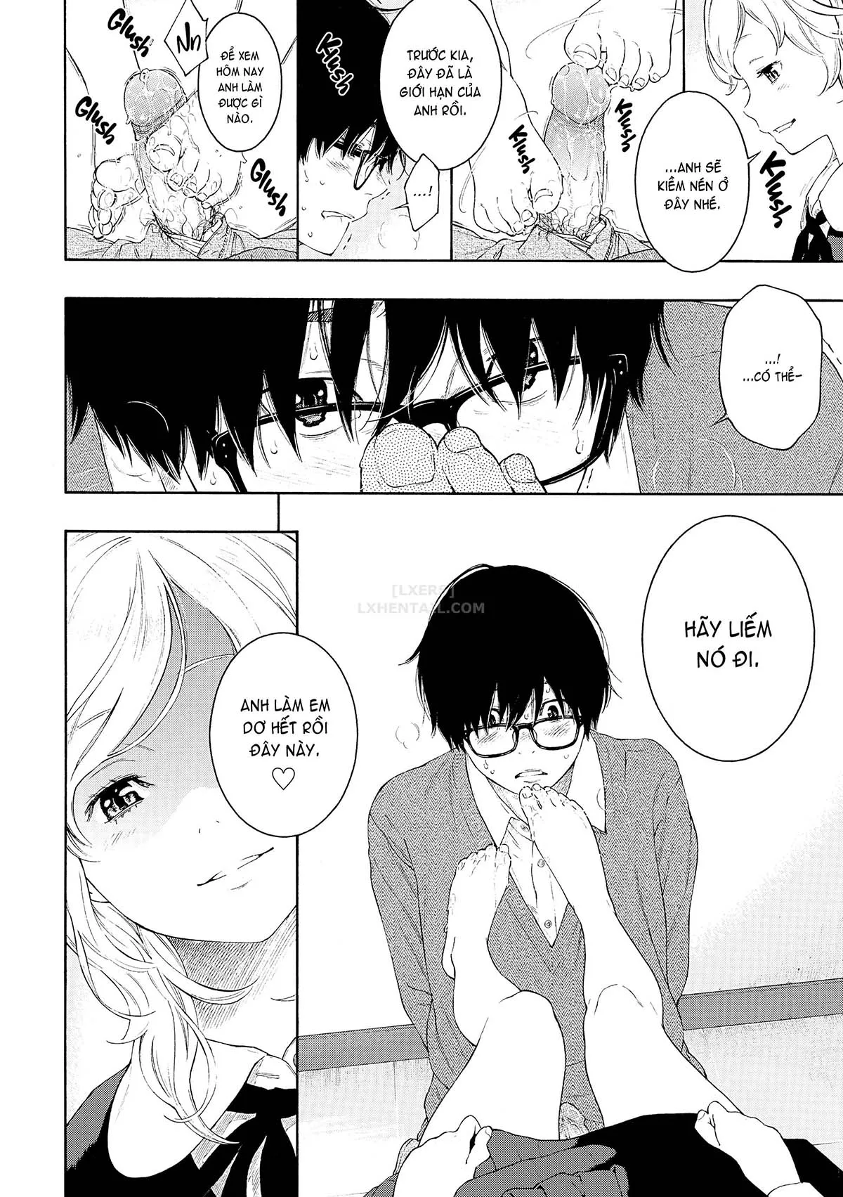 HentaiVN.net - Ảnh 9 - Deep Blue Static [10; Irregular; Little Bathroom Flower; Lovers; Blooming Love; Liberation Zone; Inequality Sign; Get Well Et Cetera; Chilly Rain, Tender You; My Sweet Cat] - Chap 7 - Inequality Sign