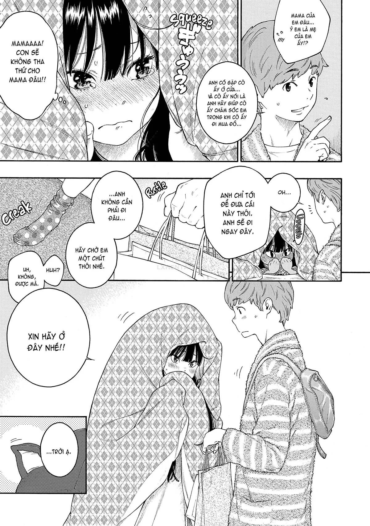 HentaiVN.net - Ảnh 4 - Deep Blue Static [10; Irregular; Little Bathroom Flower; Lovers; Blooming Love; Liberation Zone; Inequality Sign; Get Well Et Cetera; Chilly Rain, Tender You; My Sweet Cat] - Chap 8 - Get Well Et Cetera