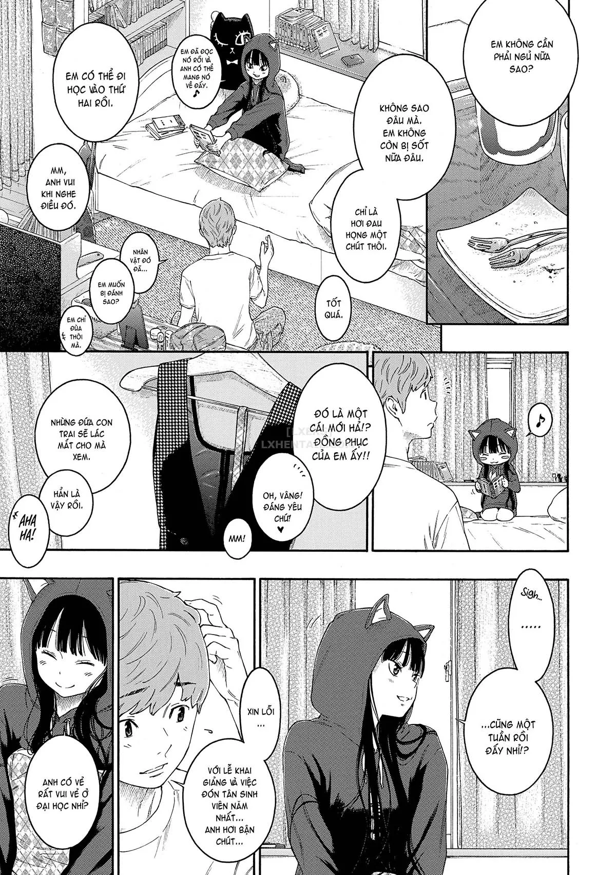 HentaiVN.net - Ảnh 6 - Deep Blue Static [10; Irregular; Little Bathroom Flower; Lovers; Blooming Love; Liberation Zone; Inequality Sign; Get Well Et Cetera; Chilly Rain, Tender You; My Sweet Cat] - Chap 8 - Get Well Et Cetera