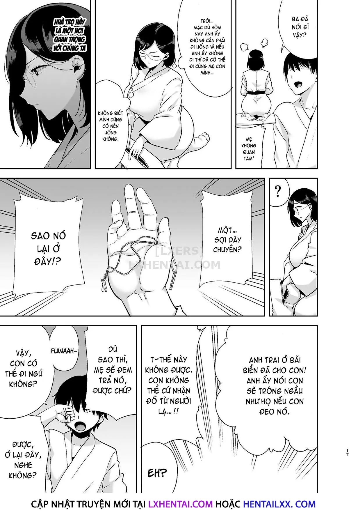 HentaiVN.net - Ảnh 17 - Natsuzuma ~Natsu, Ryokan, Nanpa Otoko-Tachi Ni Ochita Tsuma~ - Chap 1 - Có che