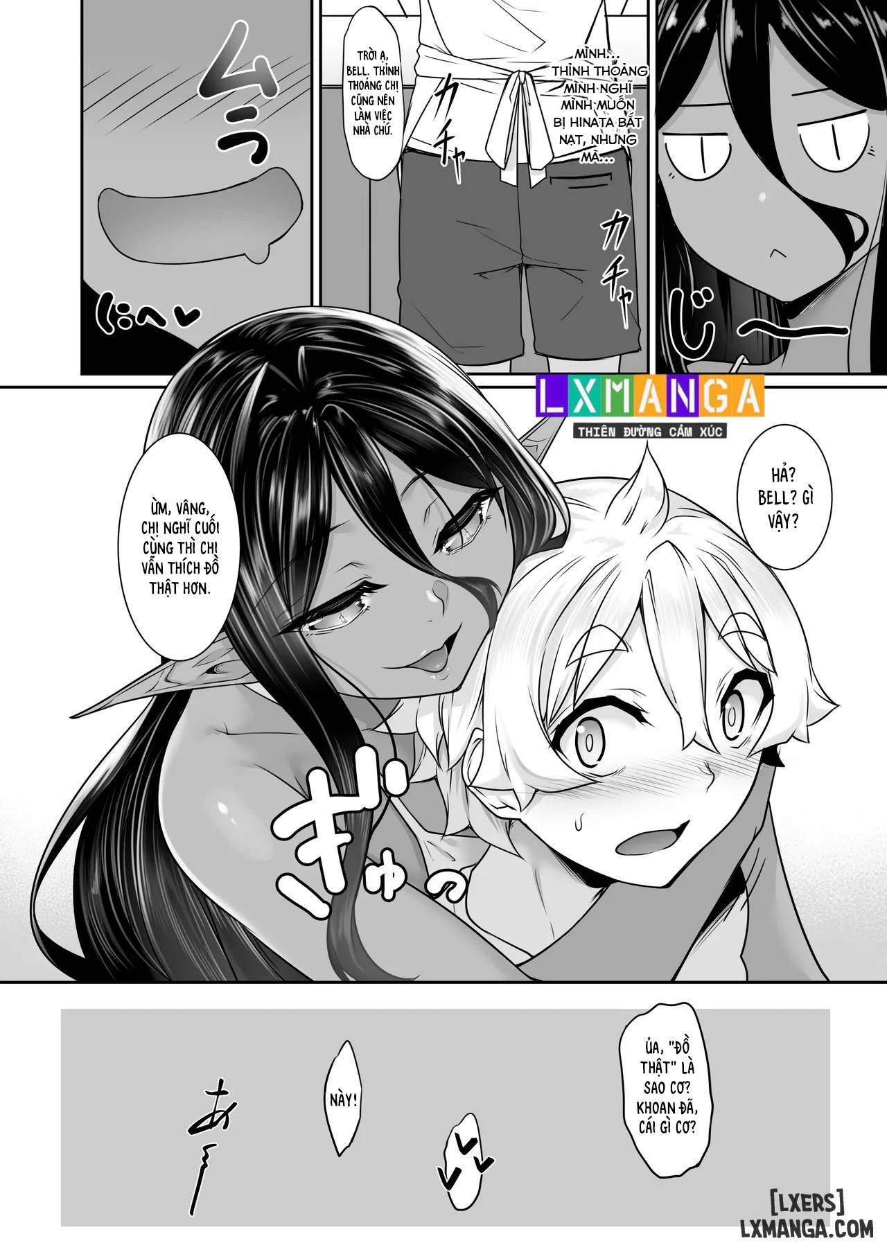HentaiVN.net - Ảnh 33 - Chotto dake Ai ga Omoi Dark Elf ga Isekai kara Oikakete Kita 5 - Oneshot.