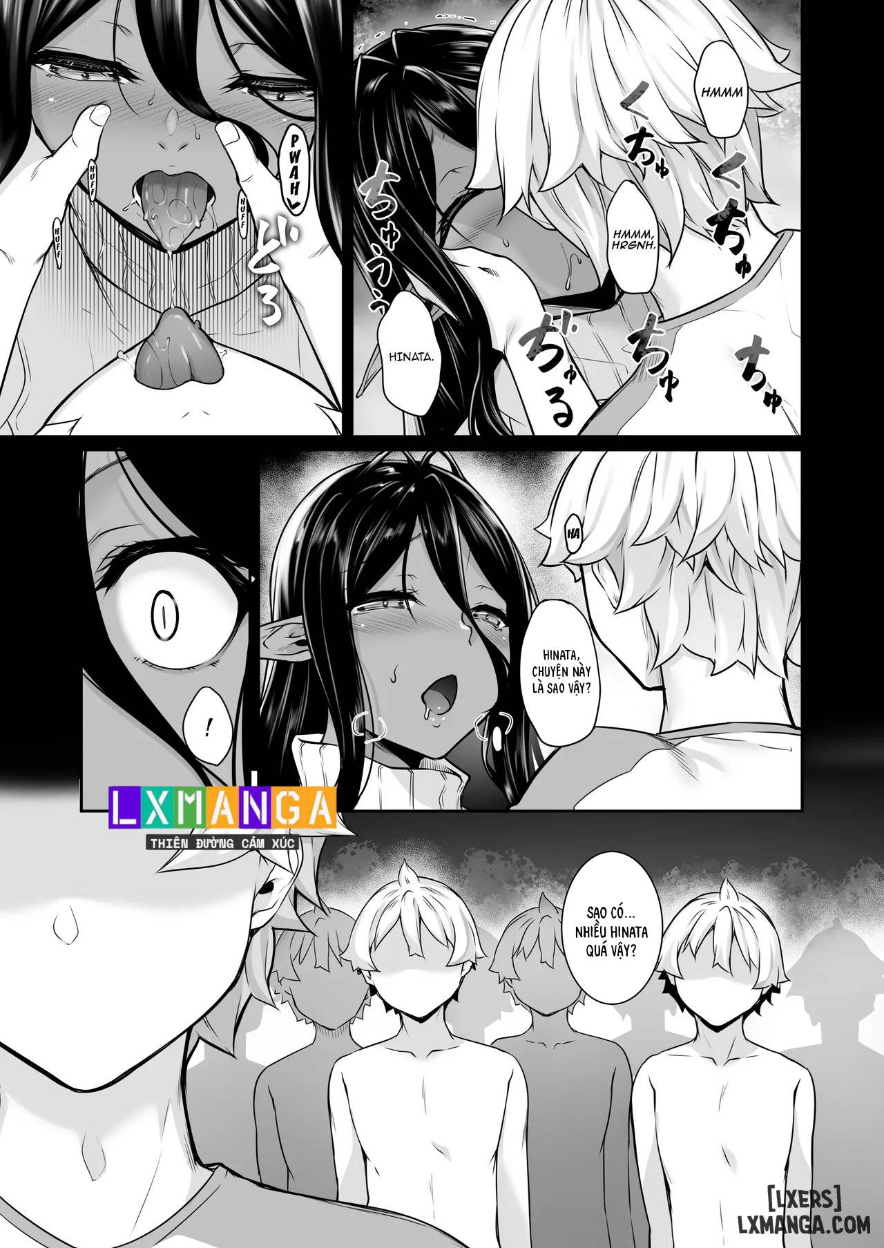 HentaiVN.net - Ảnh 6 - Chotto dake Ai ga Omoi Dark Elf ga Isekai kara Oikakete Kita 5 - Oneshot.