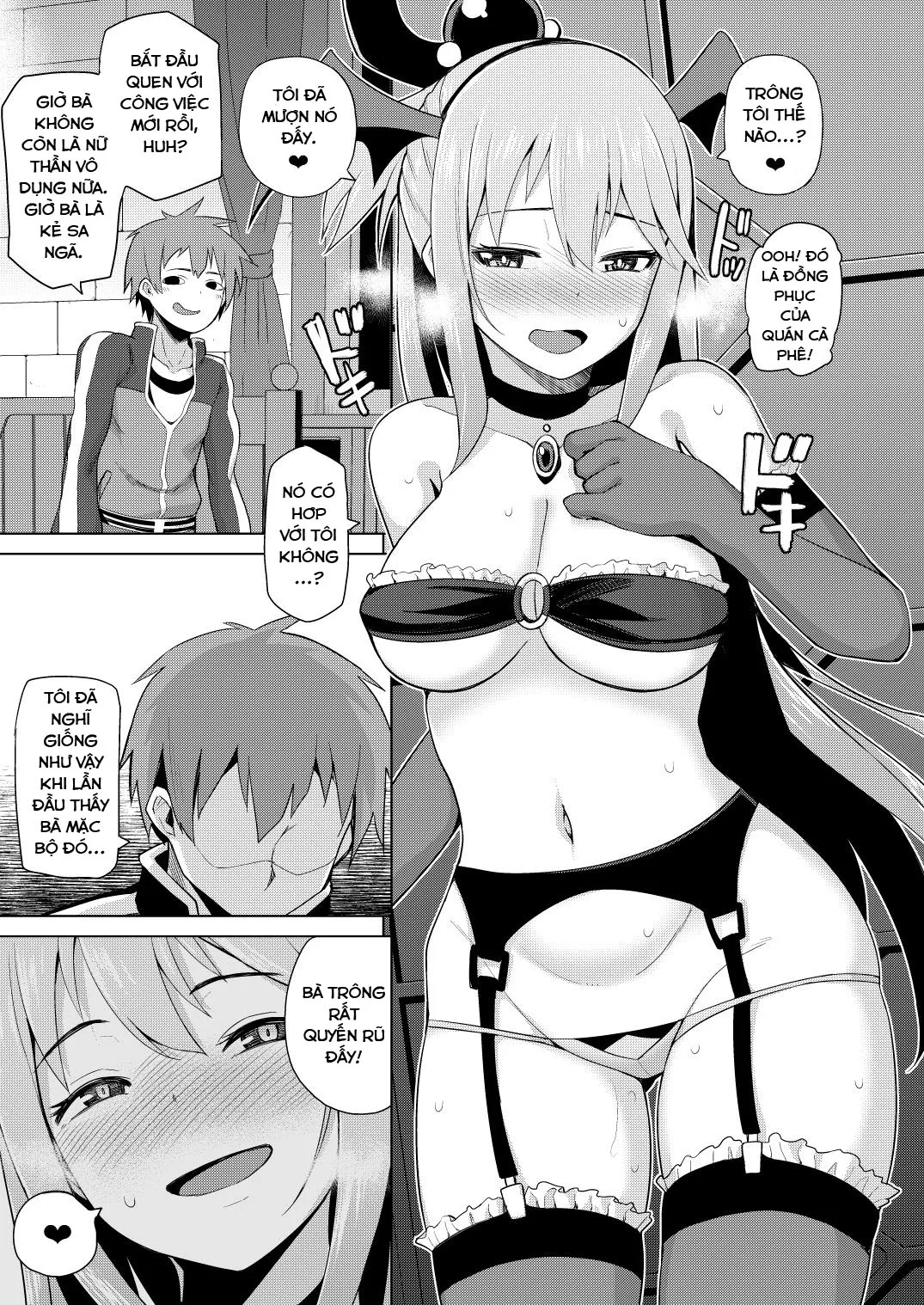 HentaiVN.net - Ảnh 18 - Nữ thần vô dụng [Damegami-sama no Succubus Beit! , 駄女神さまのサキュバスバイト! , Kono Damegami-sama ni Zecchou o!! , この駄女神さまに絶頂を!!] - Chap 1: Nữ thần vô dụng