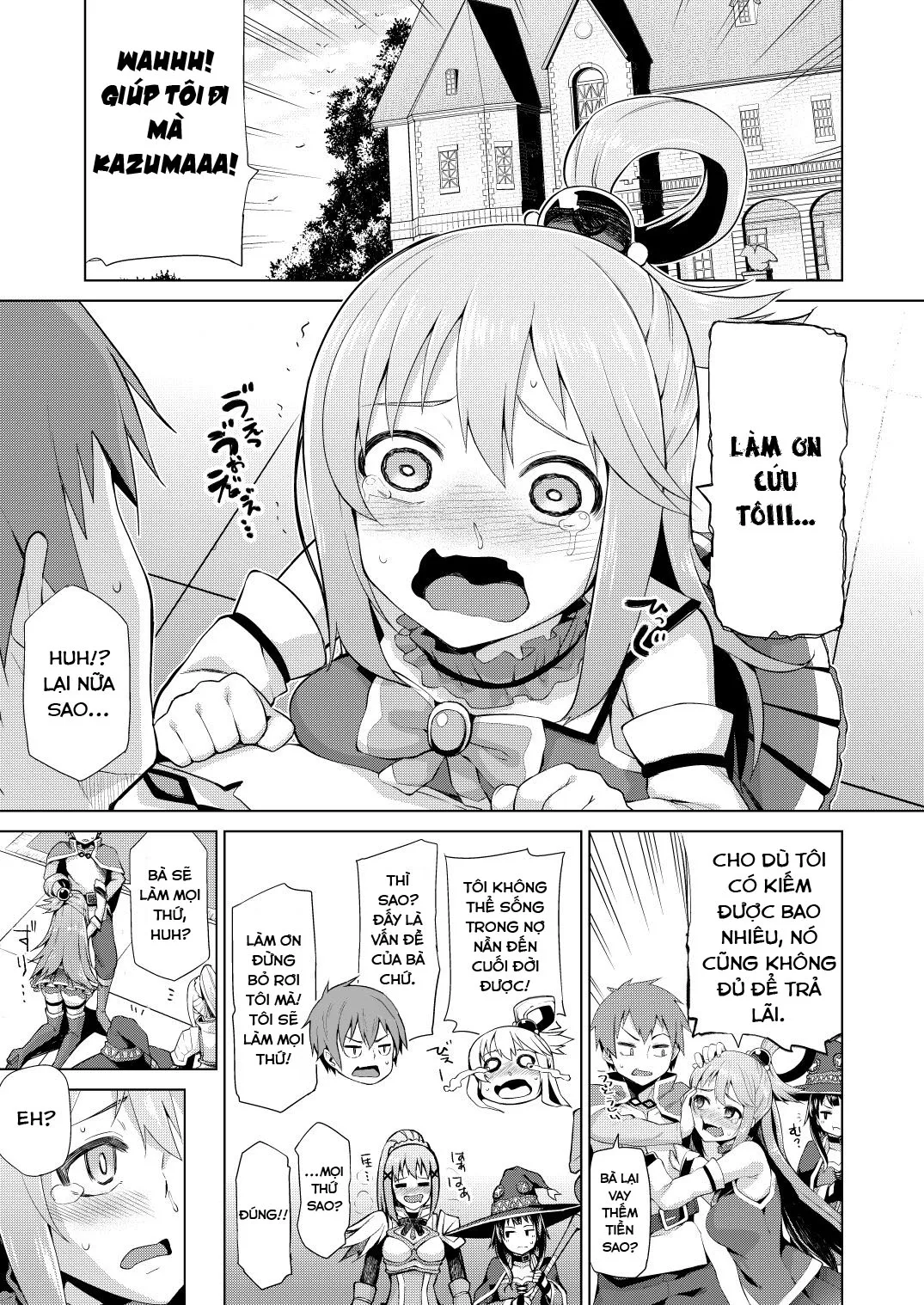 HentaiVN.net - Ảnh 4 - Nữ thần vô dụng [Damegami-sama no Succubus Beit! , 駄女神さまのサキュバスバイト! , Kono Damegami-sama ni Zecchou o!! , この駄女神さまに絶頂を!!] - Chap 1: Nữ thần vô dụng
