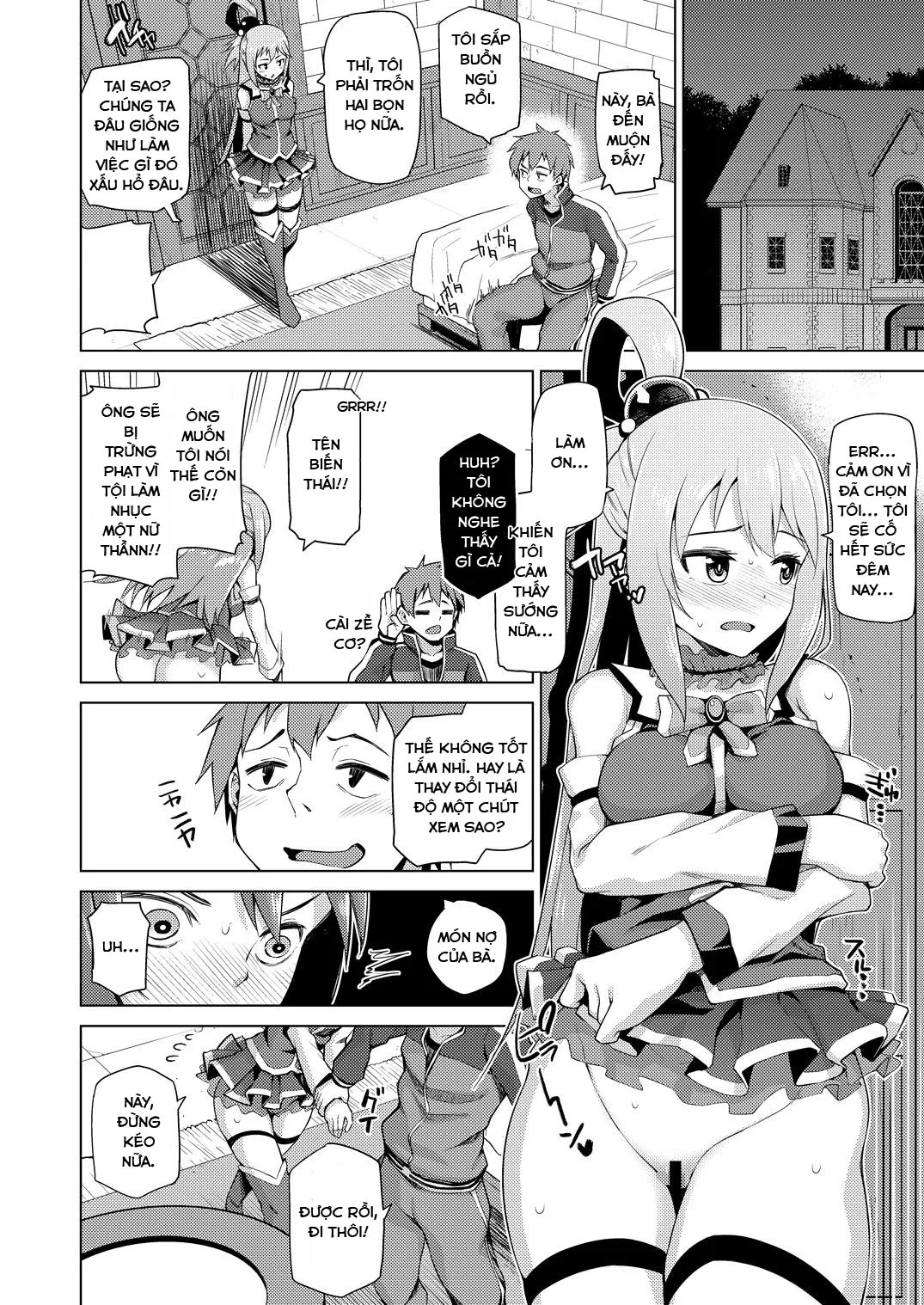 HentaiVN.net - Ảnh 7 - Nữ thần vô dụng [Damegami-sama no Succubus Beit! , 駄女神さまのサキュバスバイト! , Kono Damegami-sama ni Zecchou o!! , この駄女神さまに絶頂を!!] - Chap 1: Nữ thần vô dụng