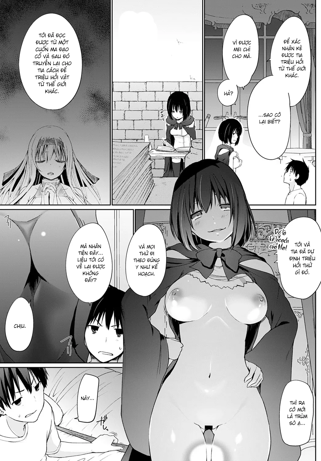 HentaiVN.net - Ảnh 5 - Bị Triệu Hồi Đến Thế Giới Khổ Dâm [Isekai ni Shoukansaretara Zenin Do M Toka...Chotto Imi ga Wakaranai] - Chap 2
