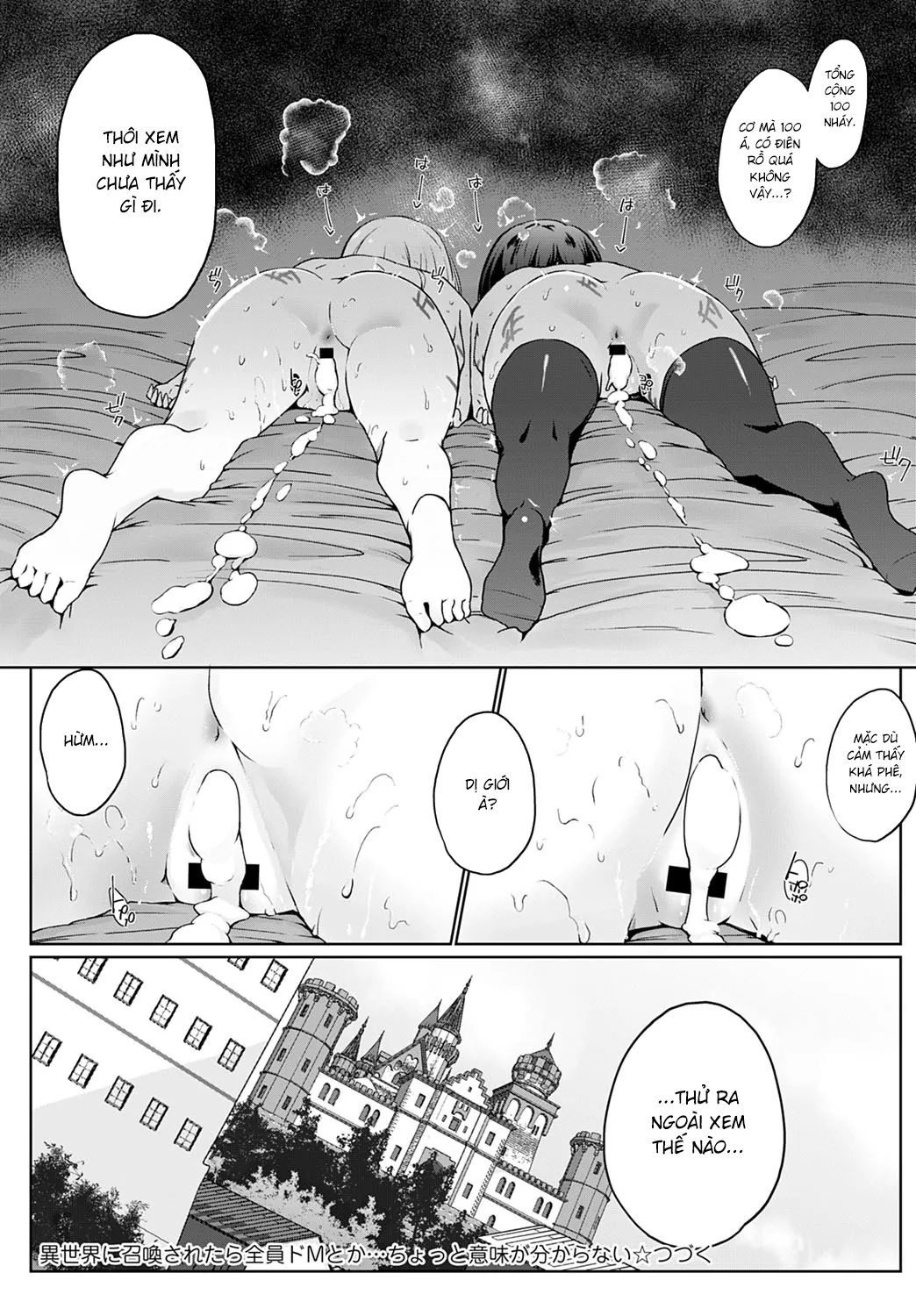 HentaiVN.net - Ảnh 20 - Bị Triệu Hồi Đến Thế Giới Khổ Dâm [Isekai ni Shoukansaretara Zenin Do M Toka...Chotto Imi ga Wakaranai] - Chap 3
