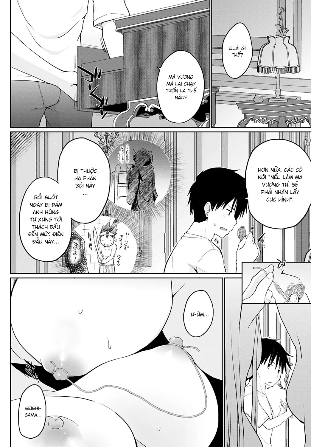 HentaiVN.net - Ảnh 4 - Bị Triệu Hồi Đến Thế Giới Khổ Dâm [Isekai ni Shoukansaretara Zenin Do M Toka...Chotto Imi ga Wakaranai] - Chap 3